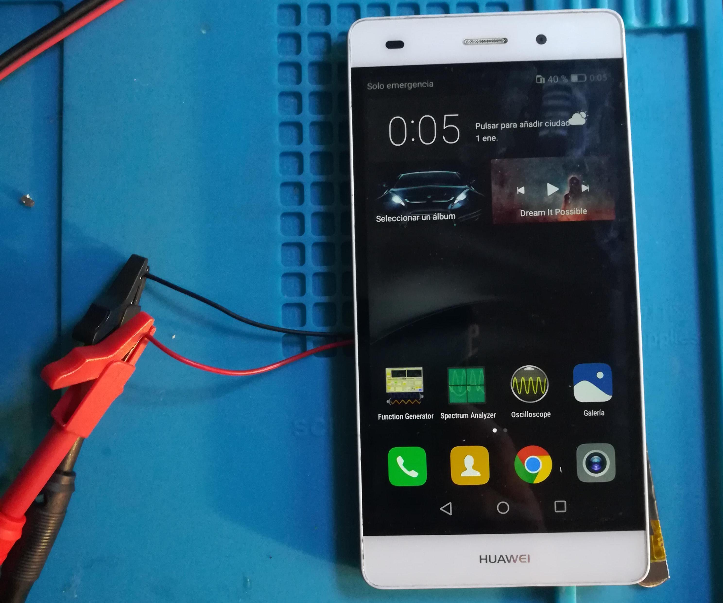 Smartphone With External Battery (Hacked Mobile)