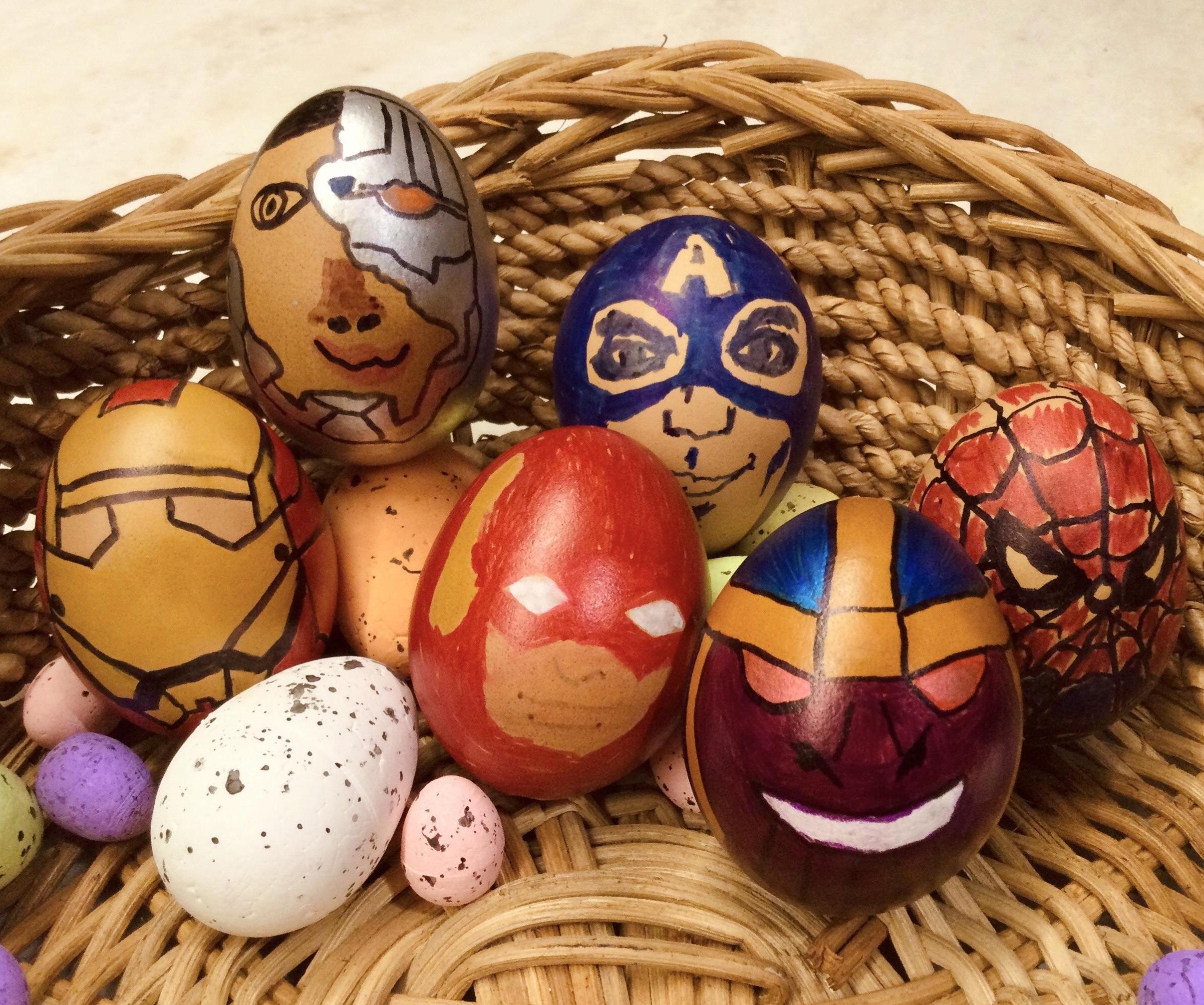 Superhero Easter Eggs