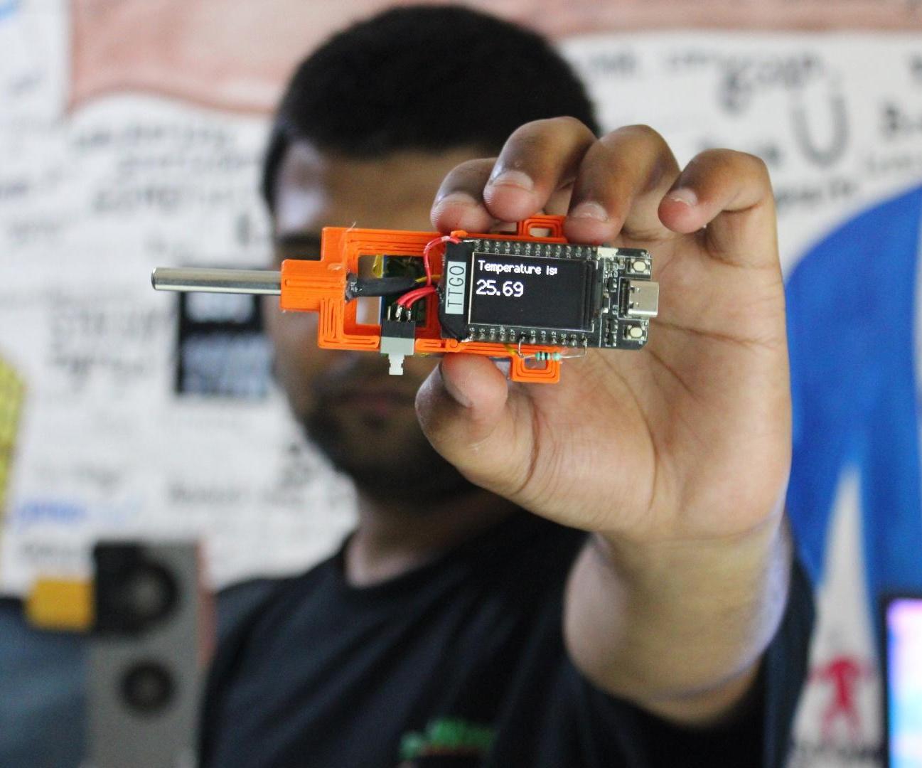 DIY Thermometer With TTGO T Display and DS18B20