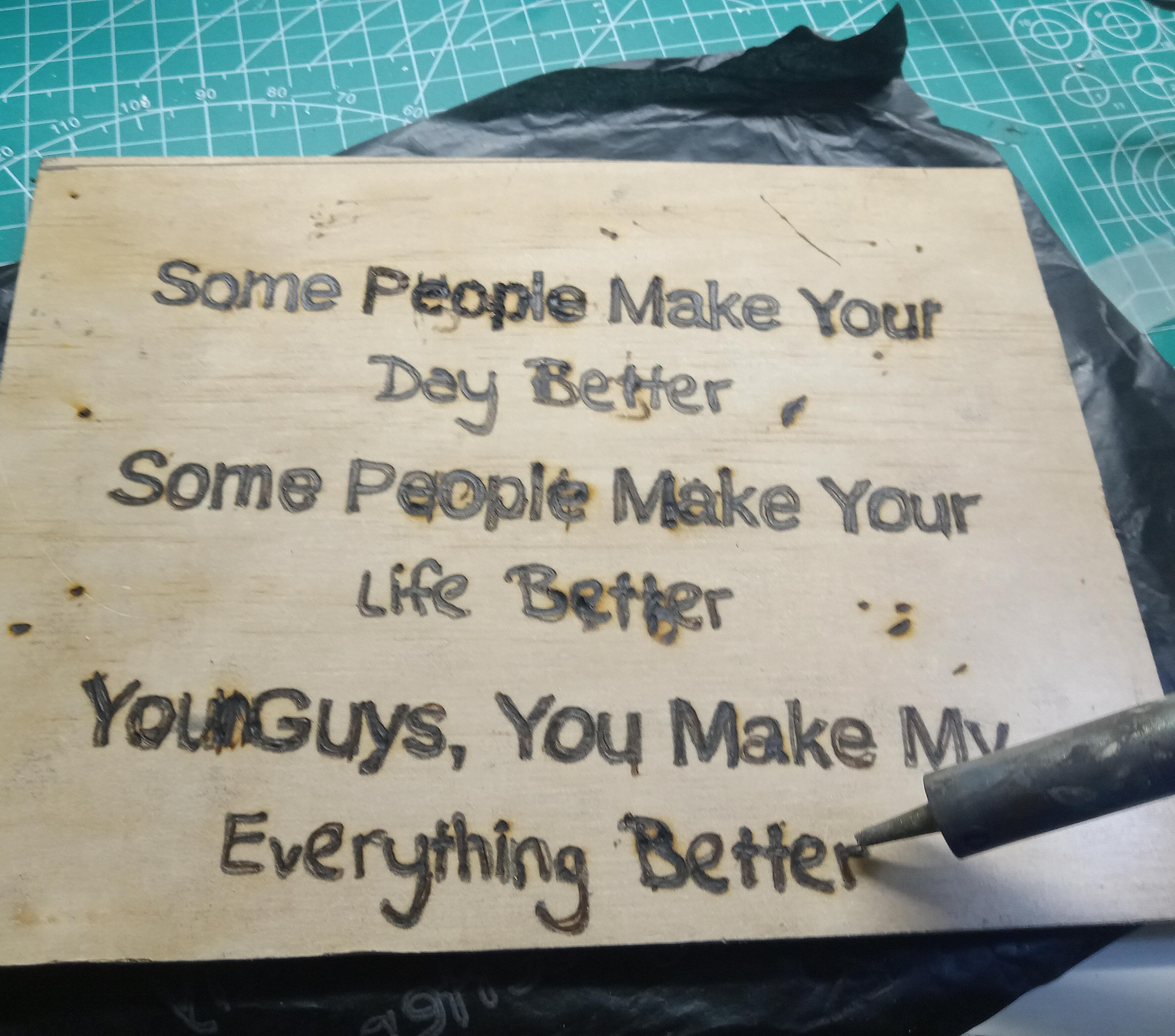 How to Burn a Message Into Wood