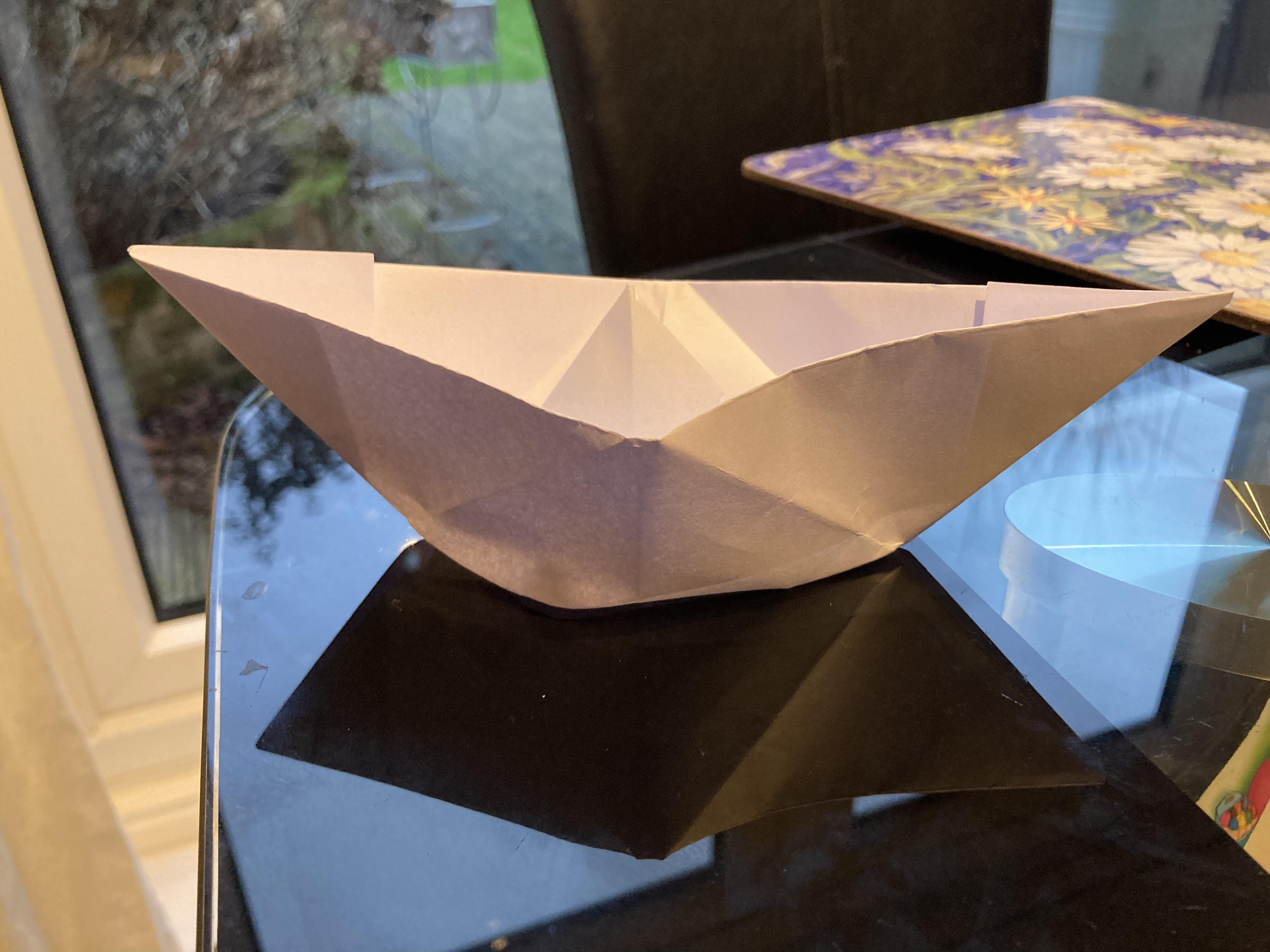⛵ Easy Origami Paper Boat (and Two Hats ▲ As a Bonus)