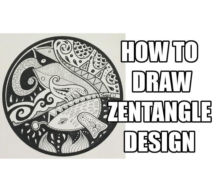How to Draw the Best Zentangle Doodle Design for Beginners