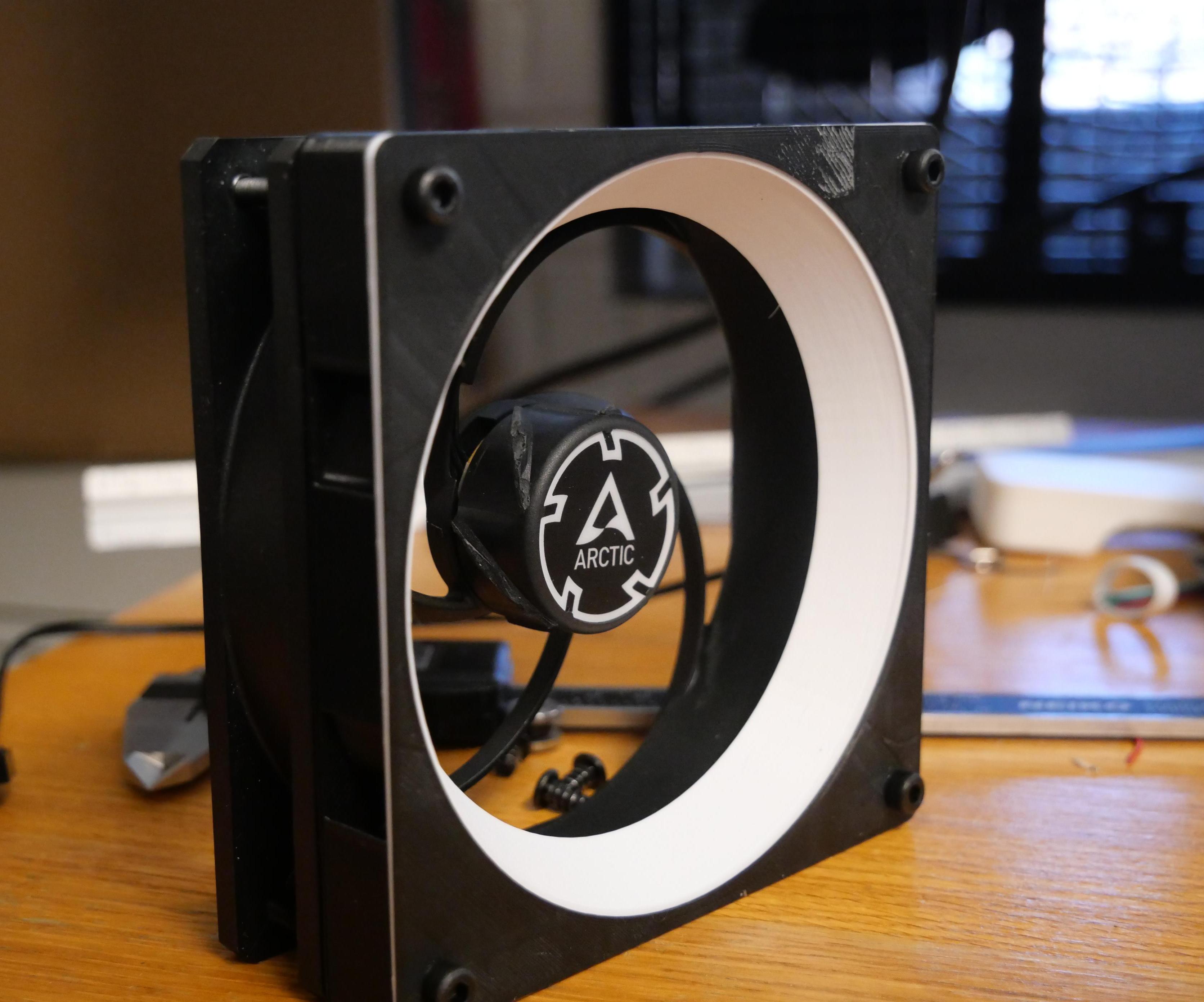 DIY RGB LED 120mm Fan (Completely 3D printed!) 