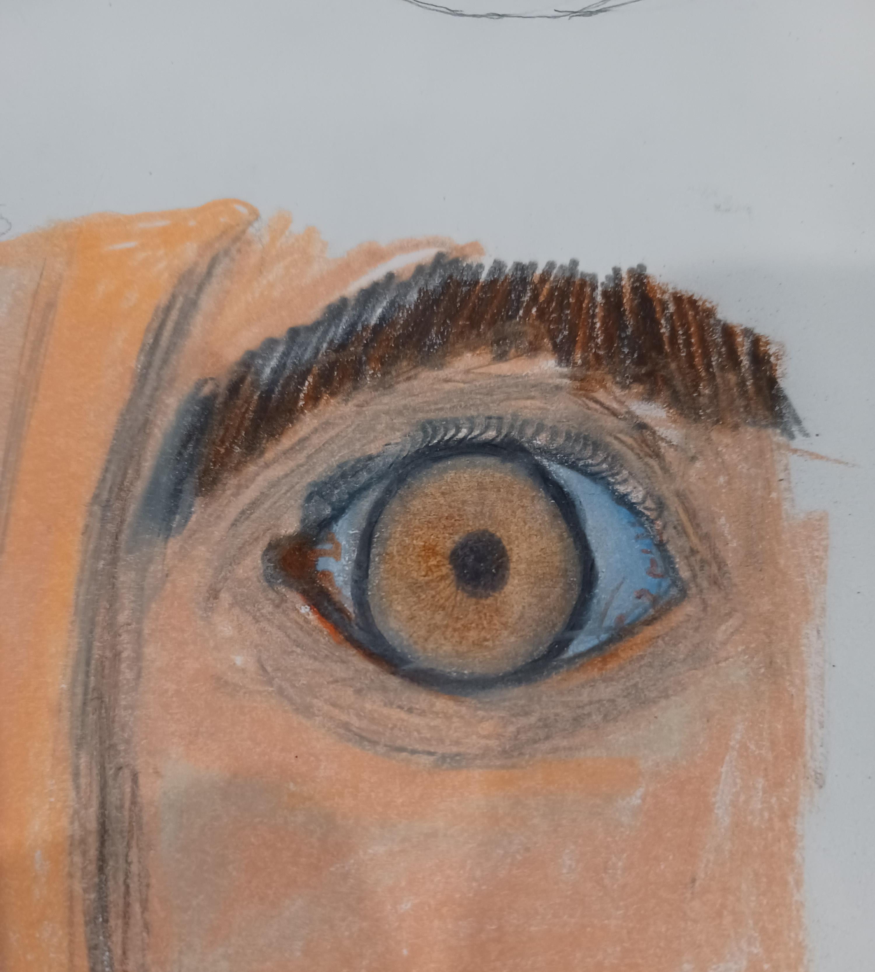 Drawing an Eye With Pencils