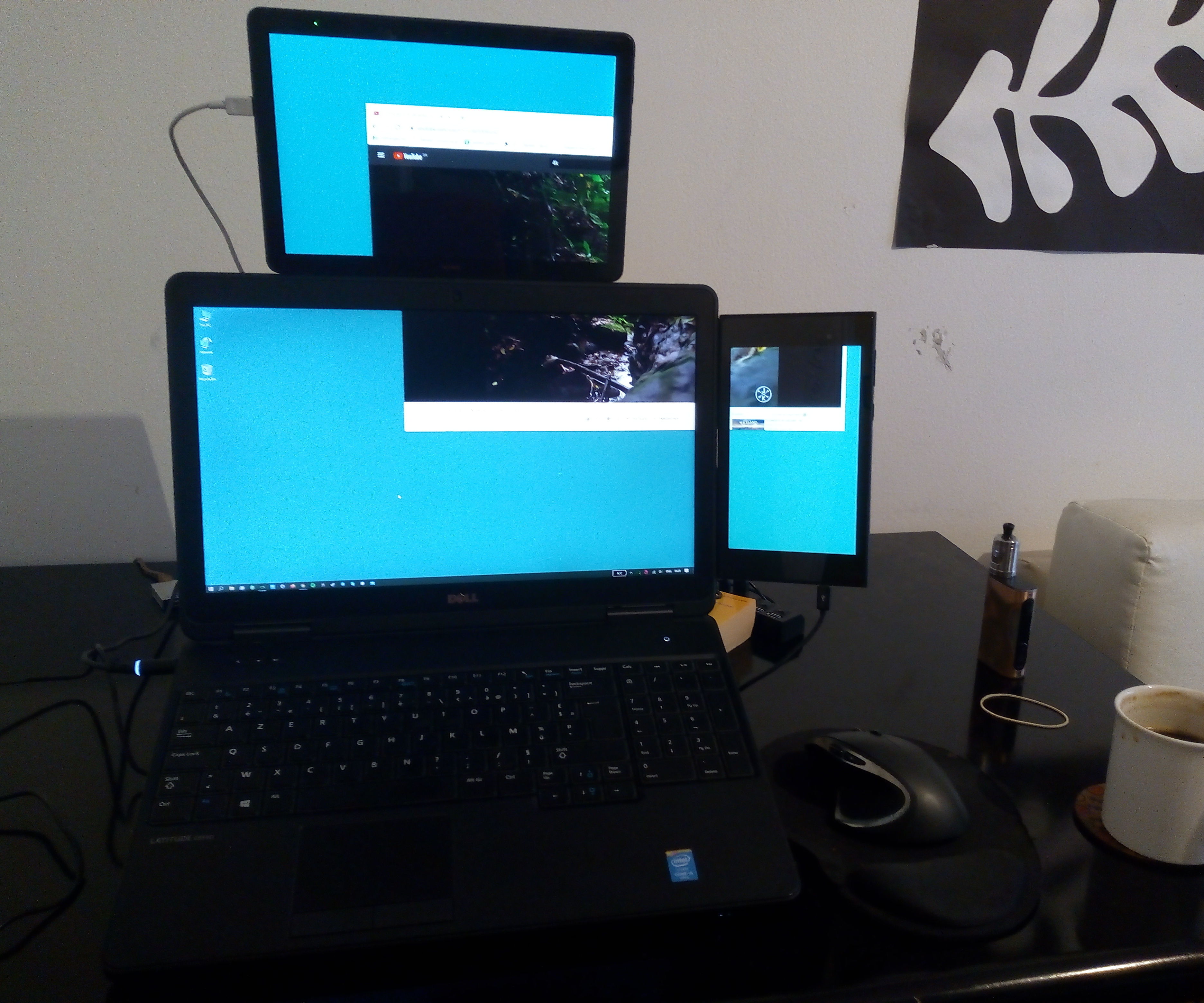 Laptop Triple Monitor Setup