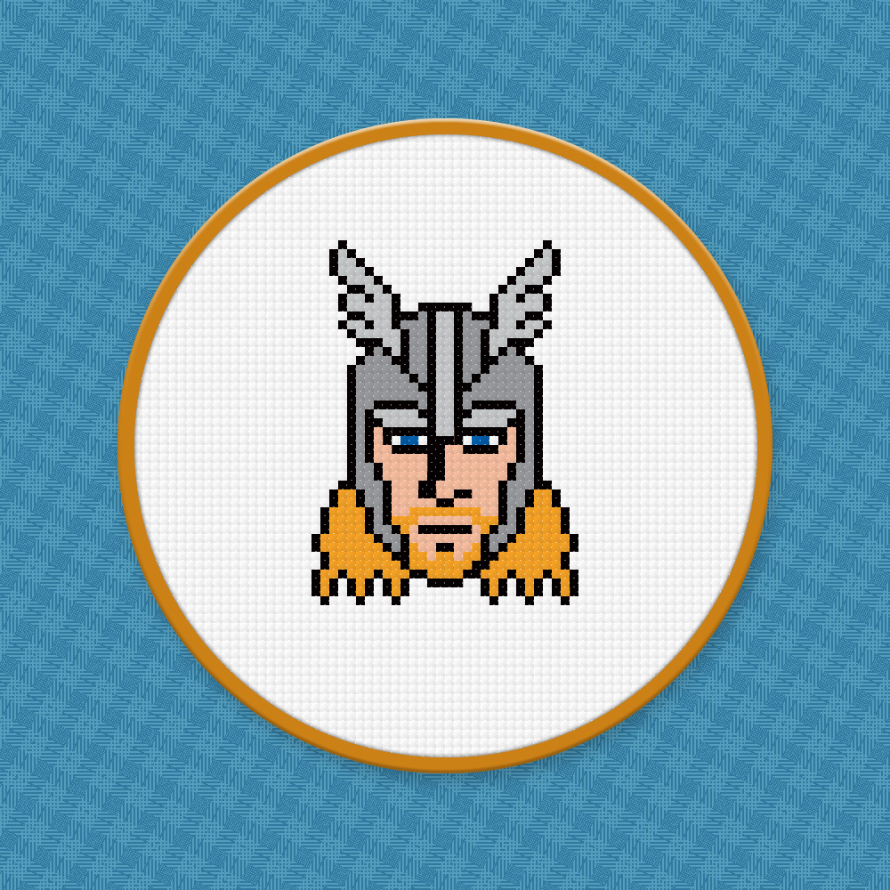 Thor - Free PDF Cross Stitch Pattern