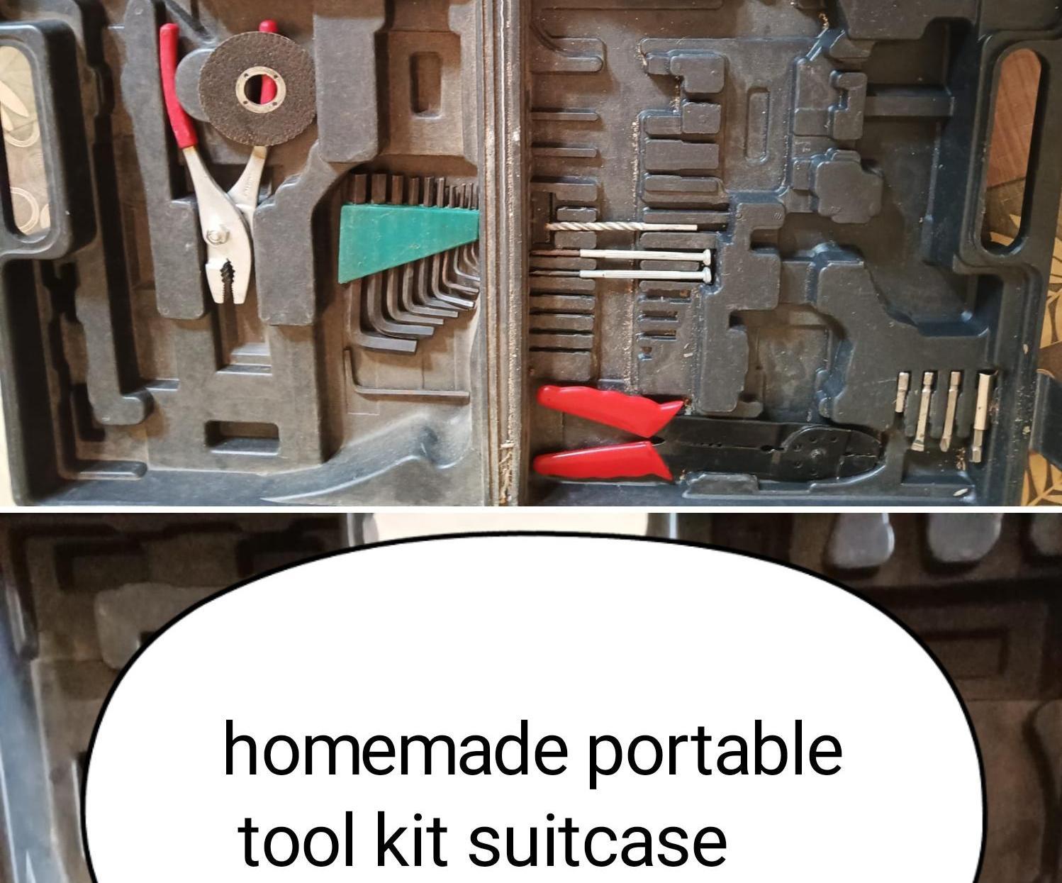 Homemade Portable Toolkit Suitcase