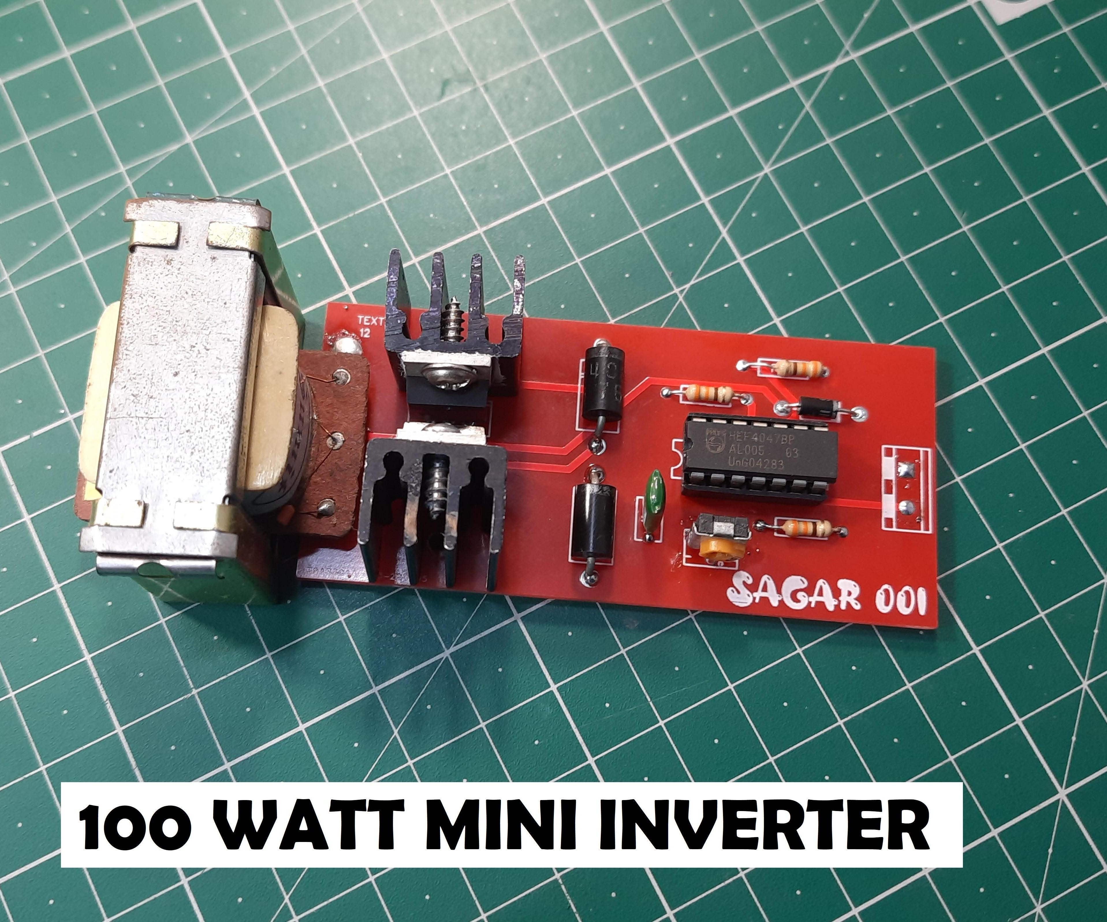 12v to 220v MOSFET Based Inverter Circuit