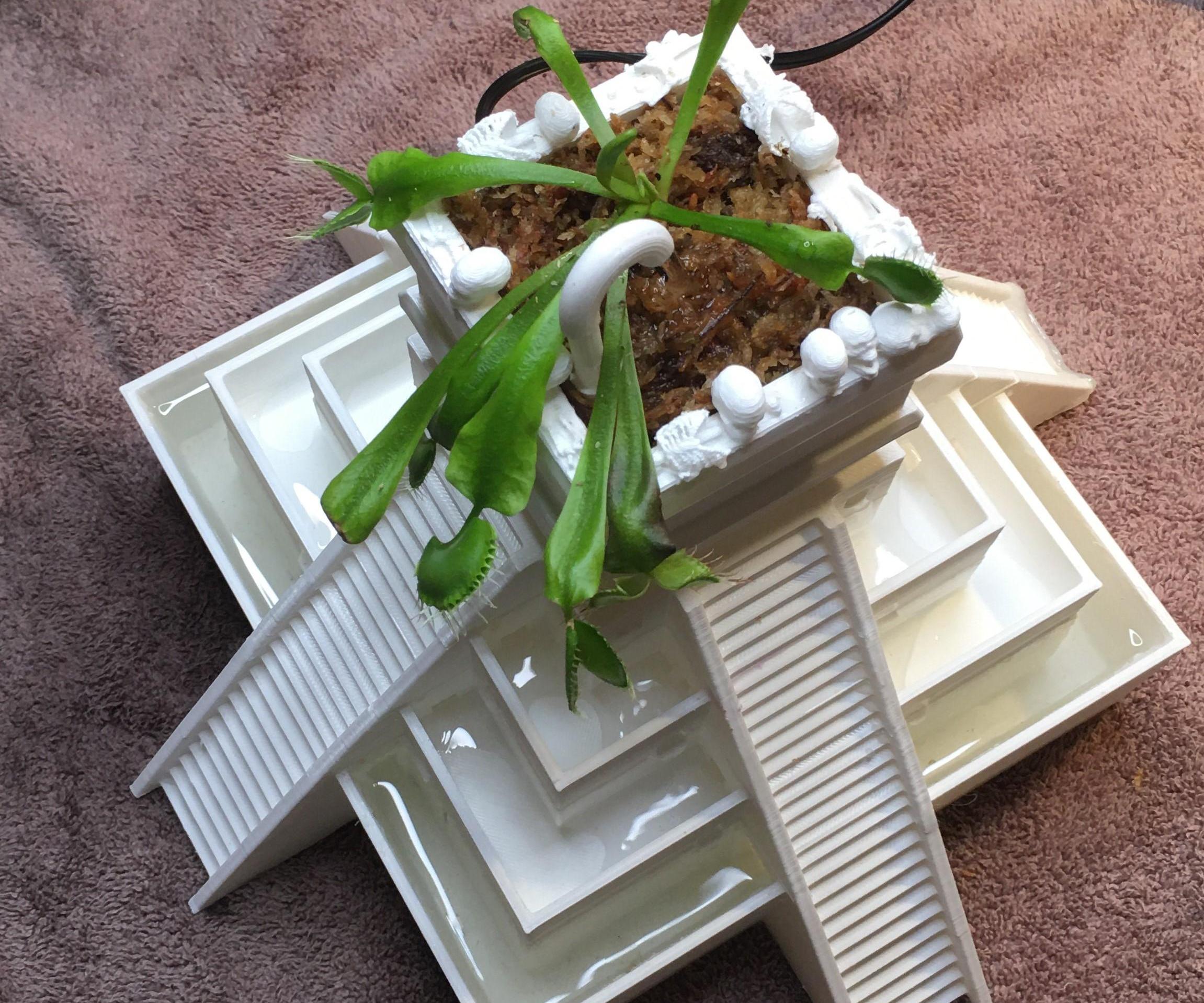 Aztec Temple Bog Planter