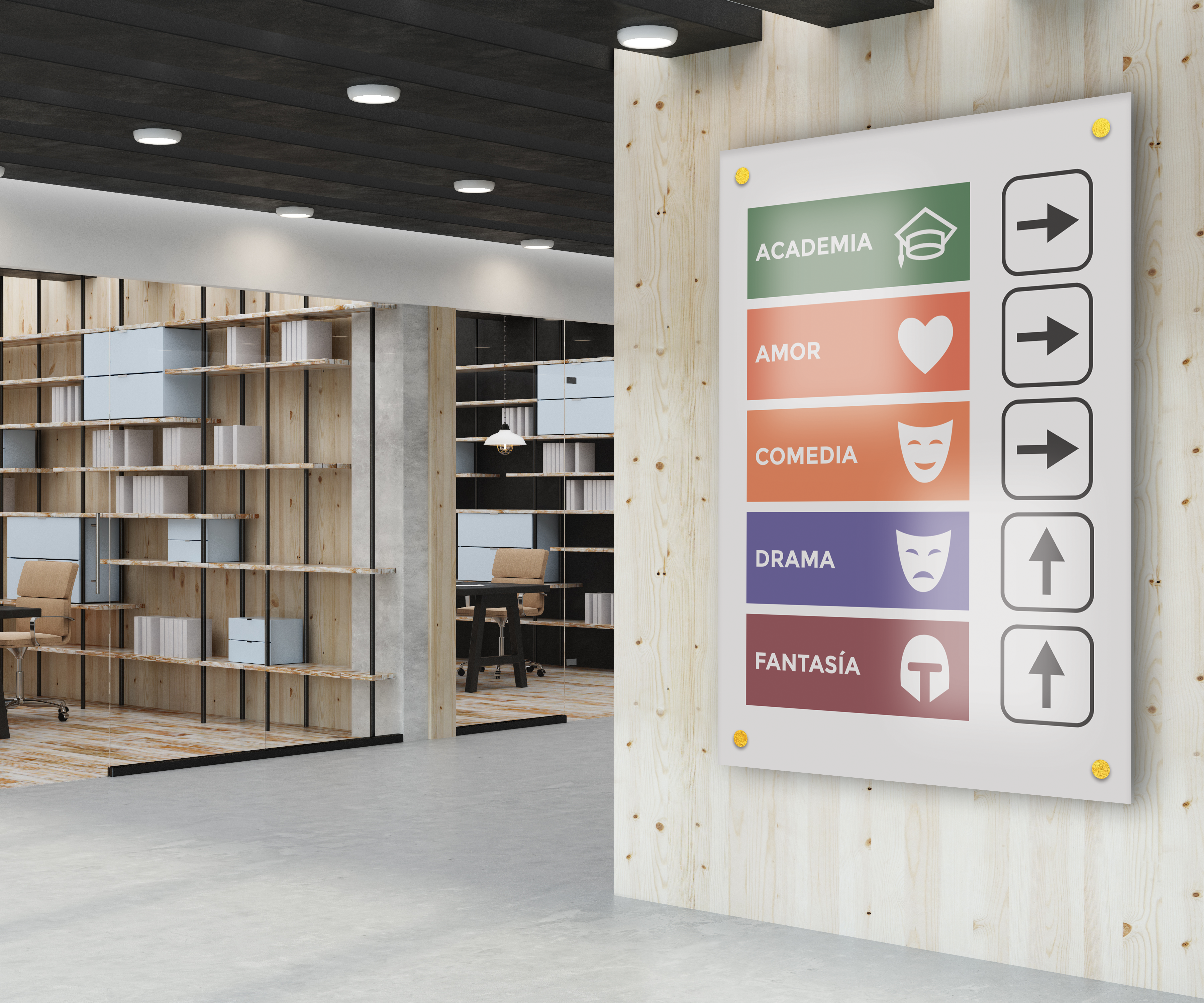 Señalética De Una Librería (usando Plotter)