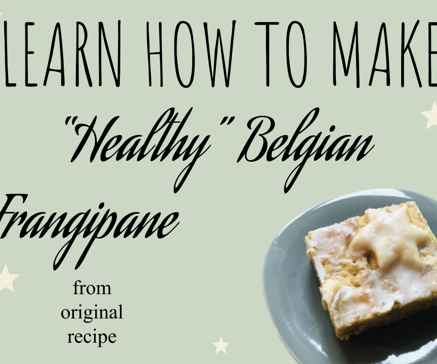 Delicious "healthy" Belgian Frangipane!