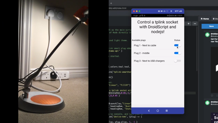 Build an Android App to Control Tp-Link Smart Plugs and Sockets With DroidScript