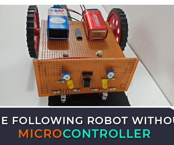 How to Make Line Following Robot Without Using Microcontroller