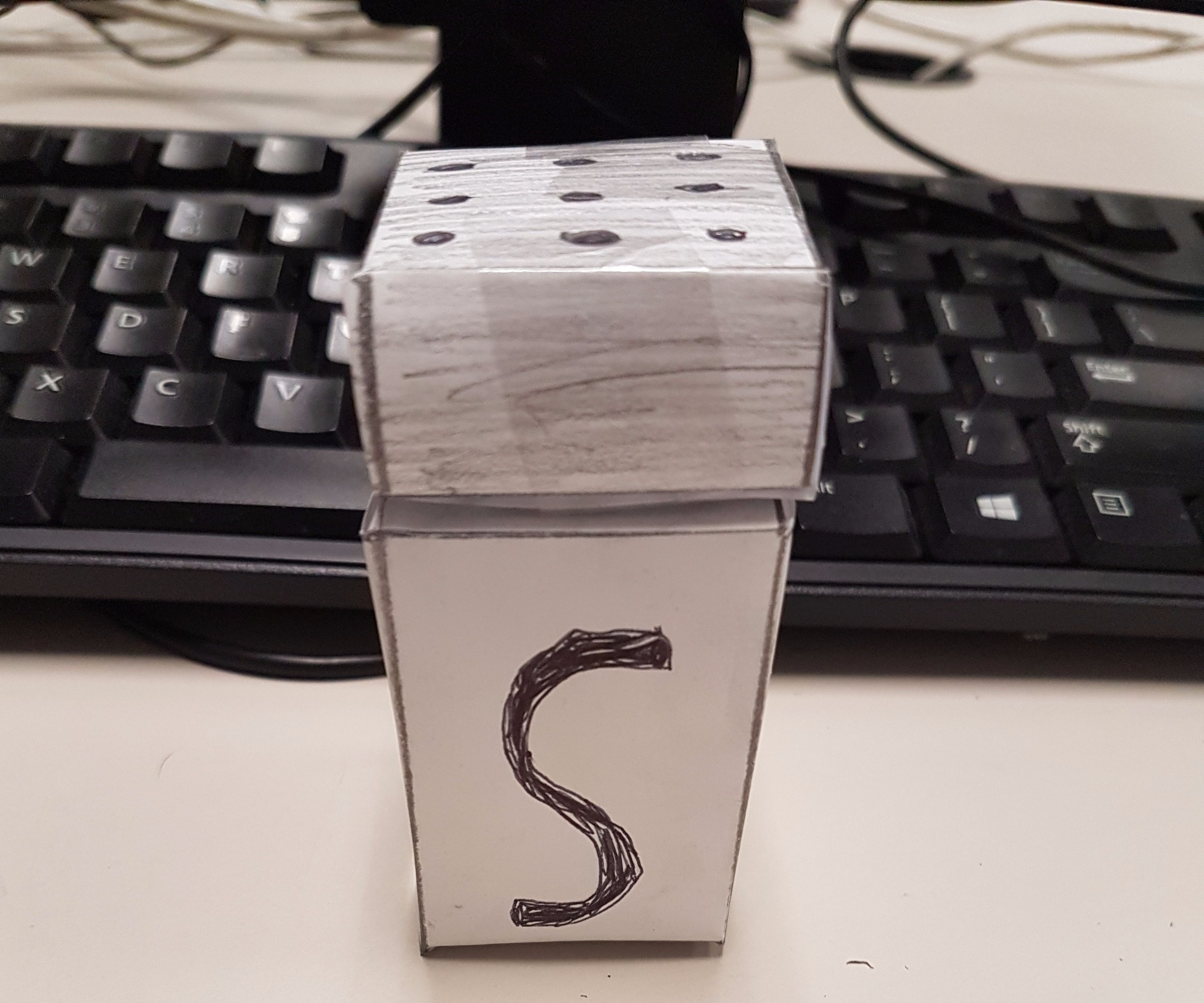 crap paper salt shaker