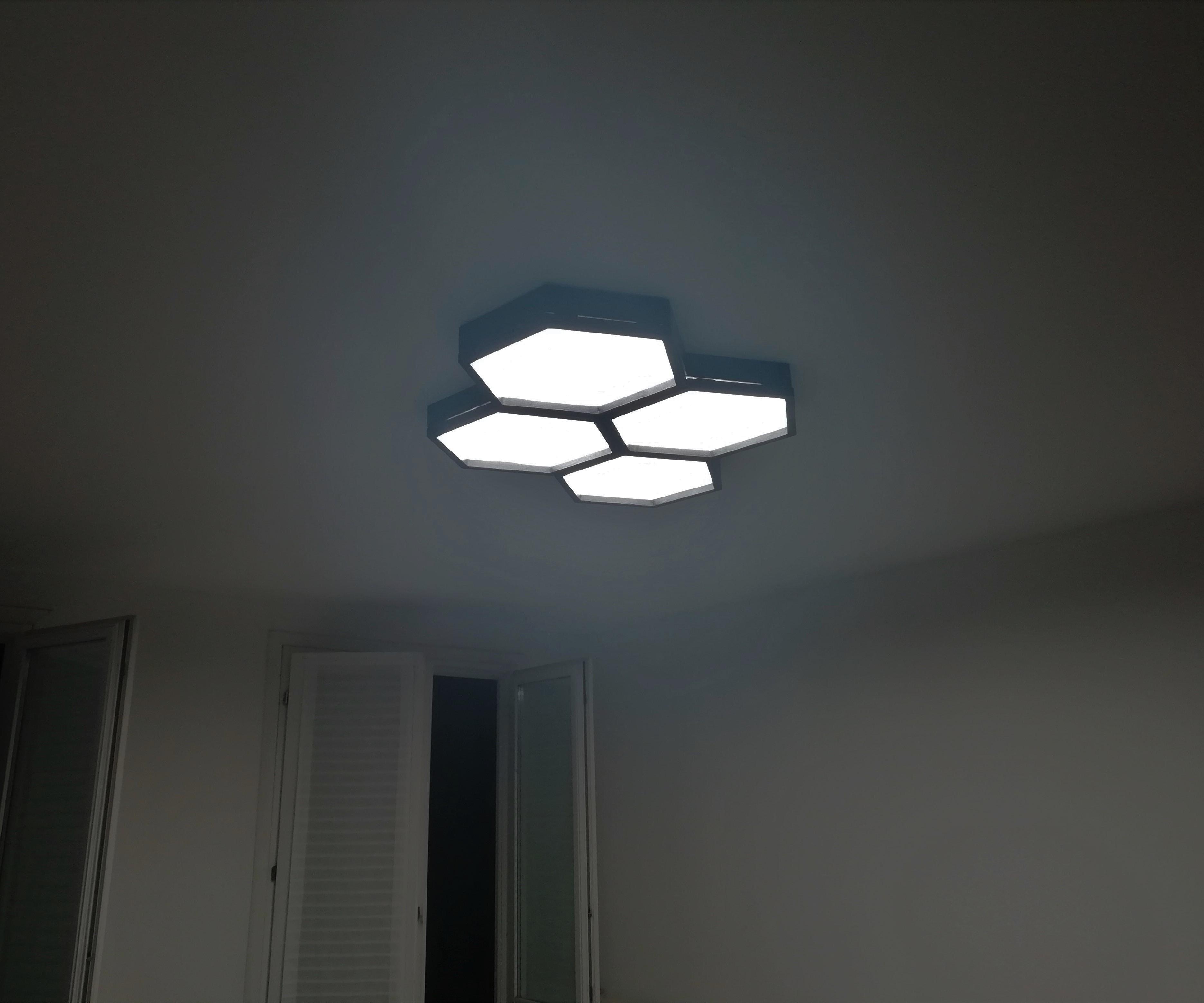 Modern Hexa LED Lamp With Bluetooth