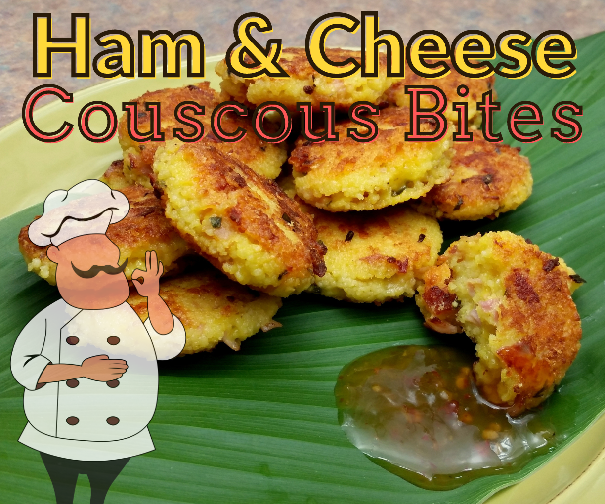 Ham and Cheese Couscous Bites