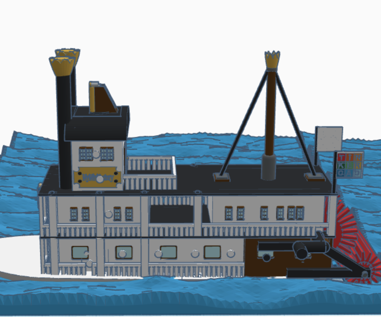 Mechanical Steam Boat Toy