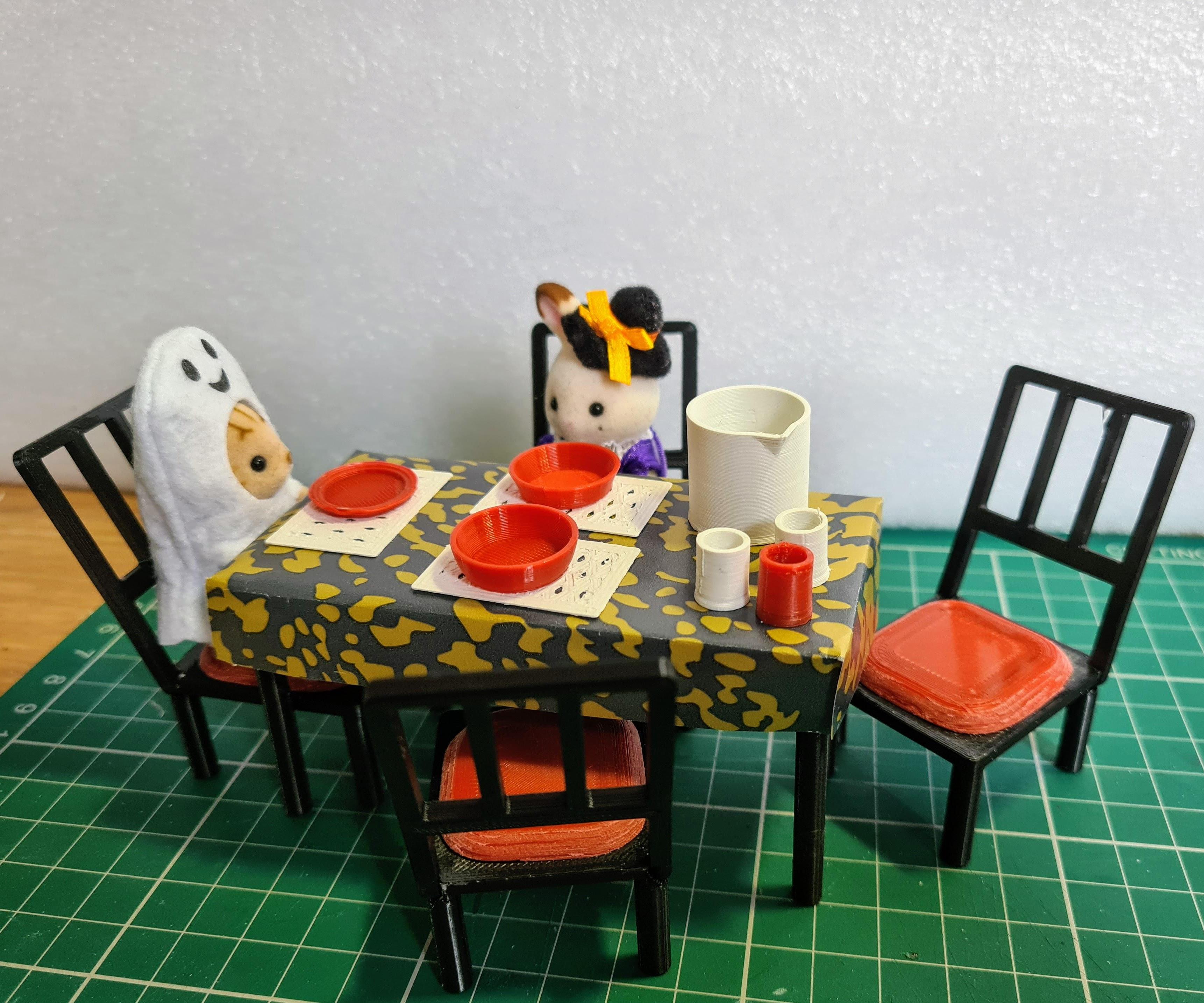 Sylvanian Sized Dining Set (Tinkercad & 3D Printing Tutorial)