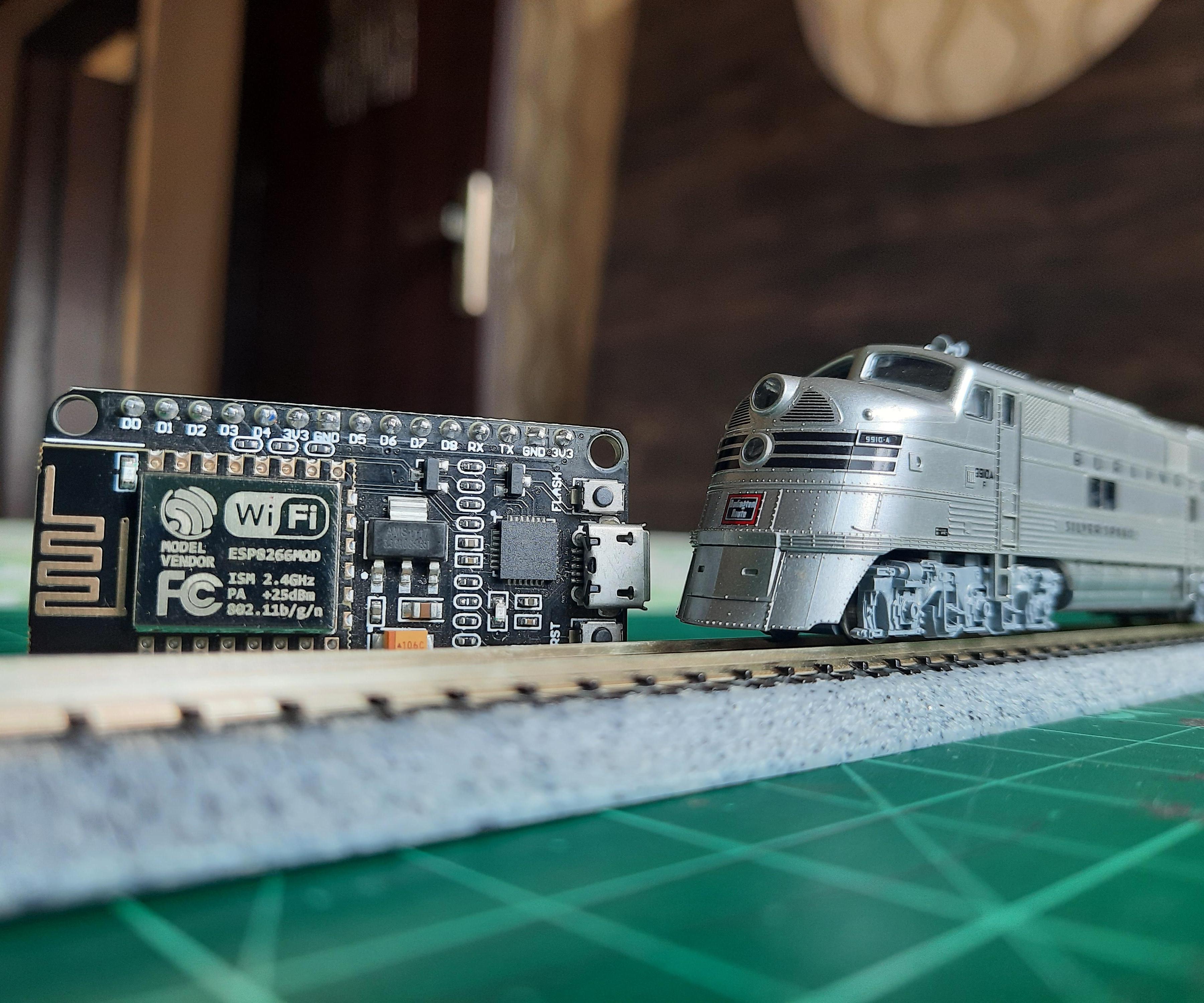 Smartphone Controlled Model Railroad With an ESP8266