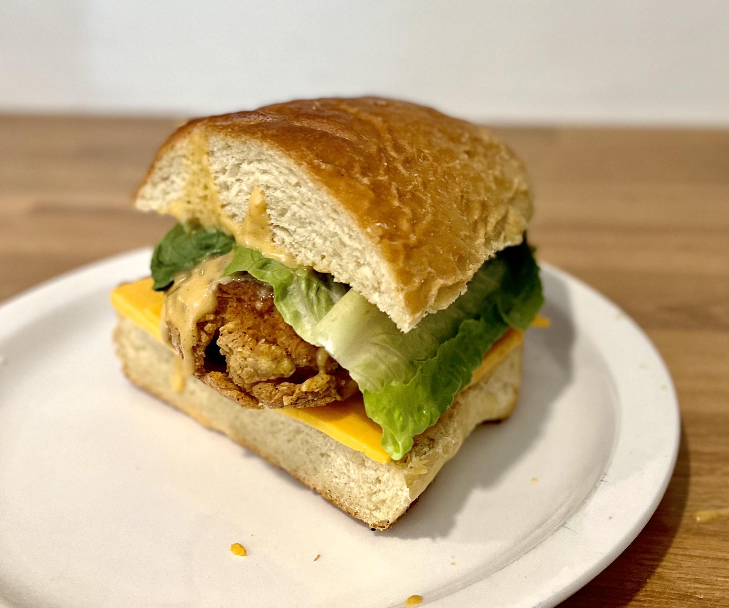 Crispy Chicken Sandwich (With Copycat Chick-Fil-A Sauce!) 
