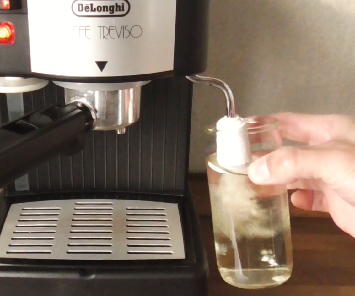 Making Hot Sake by Espresso Machine