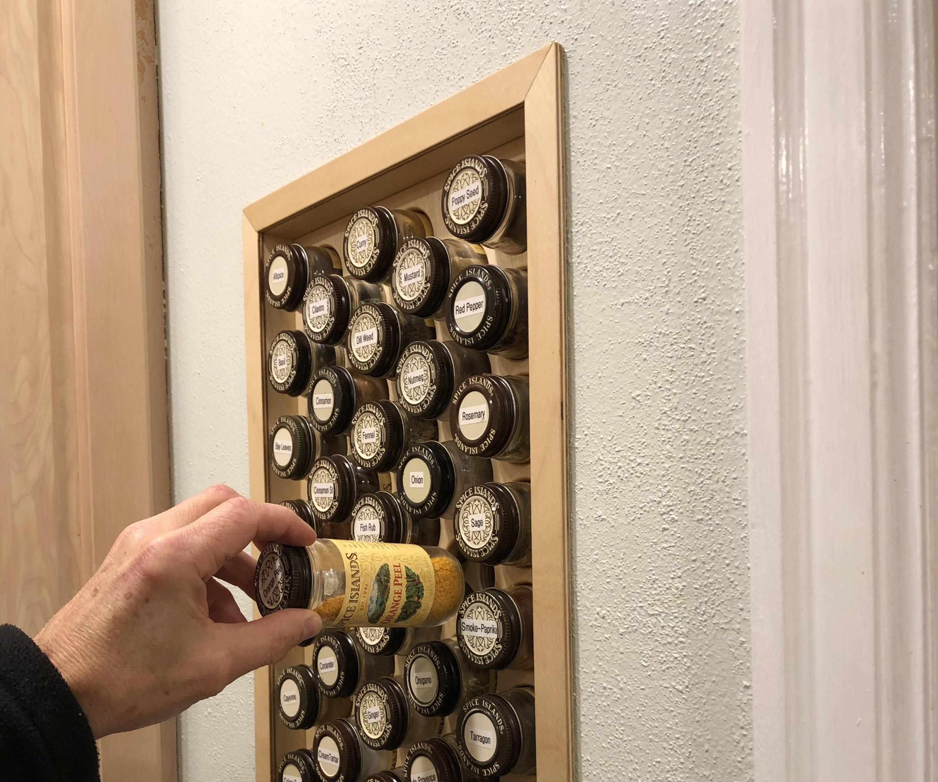 Hole-in-the-Wall Spice Rack