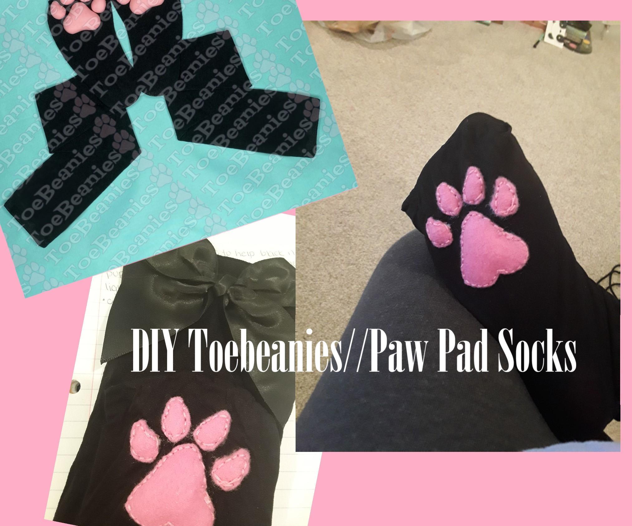 DIY Toebeanies//Paw Pad Socks