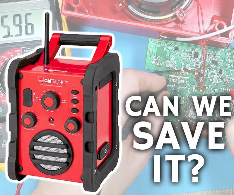 Job Site Radio Repair Step by Step