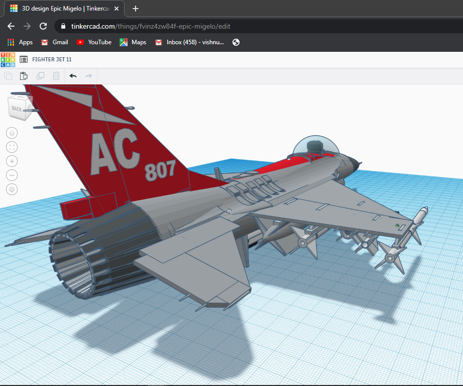 FIGHTER JET (cattagoey : Make It Move) Designed by VISHNU C SABU