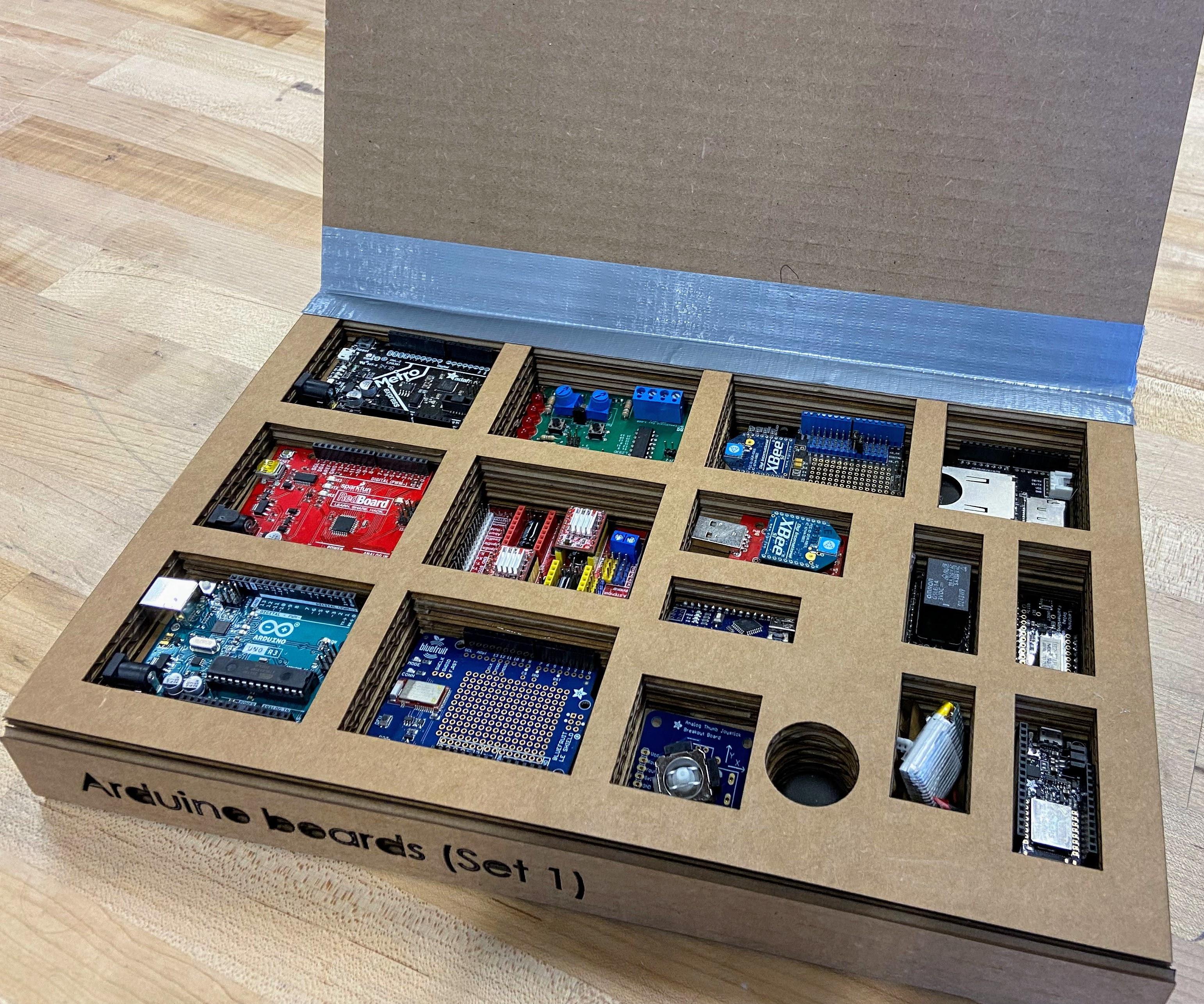Laser-cut Cardboard Part Organizers