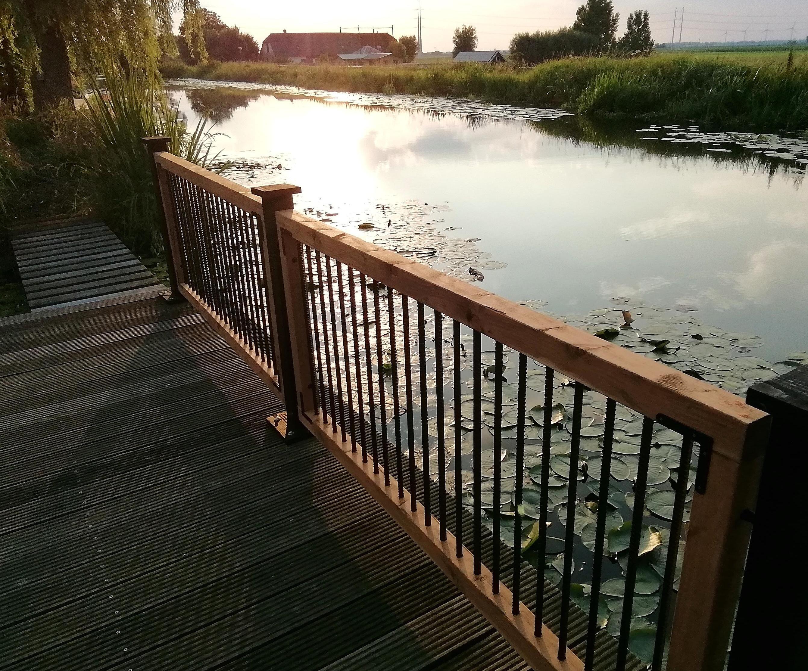 Fence Made From Rebar and Douglas Fir Wood