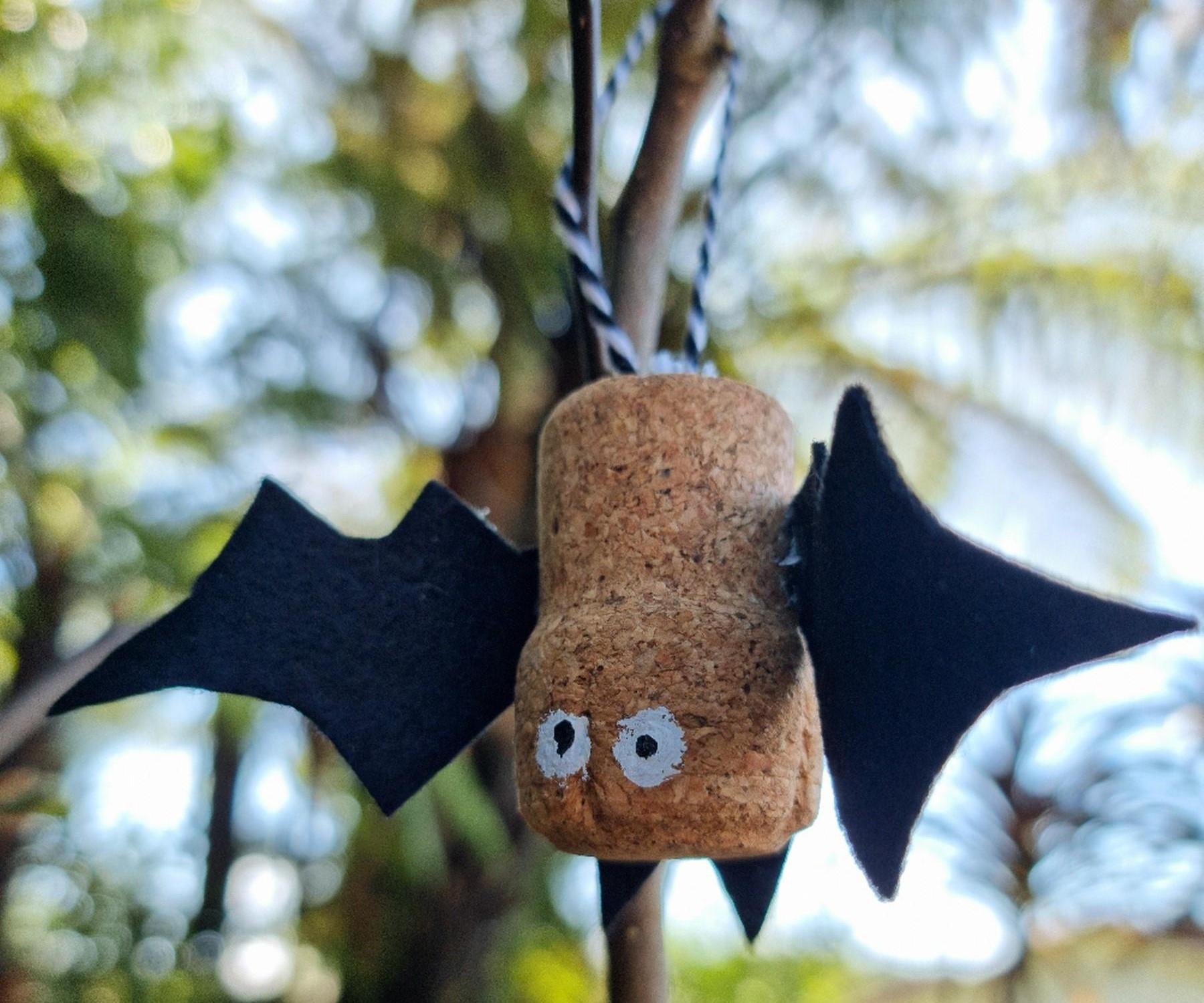 Halloween Cork Bats