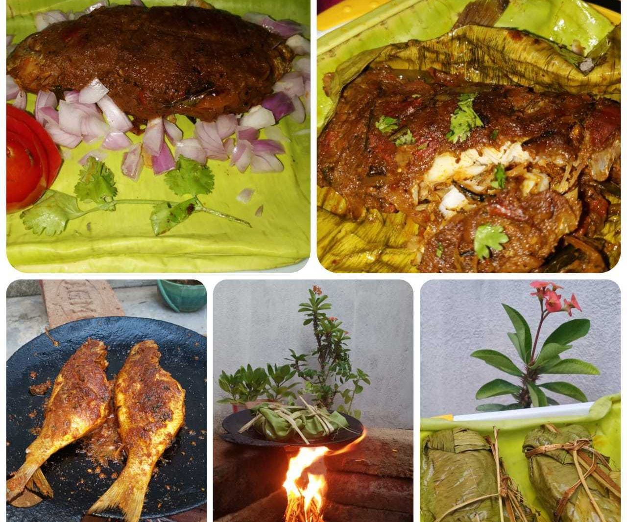 Fried Fish in Banana Leaf