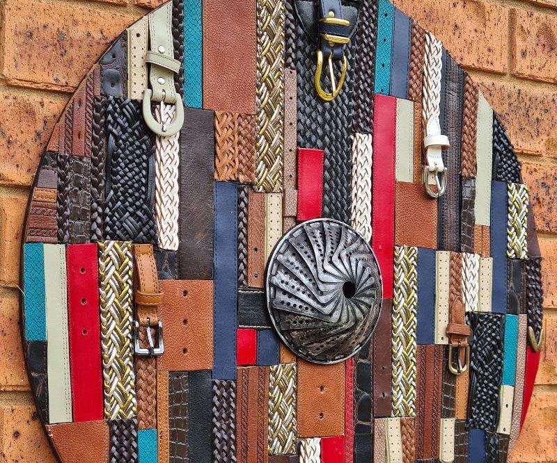 Upcycled Belt Wall Hanging
