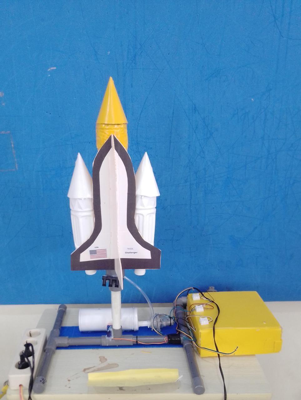 Nasa Space Shuttle Challenger Replica Made Out of Pipes (+used Bottles and Cans)