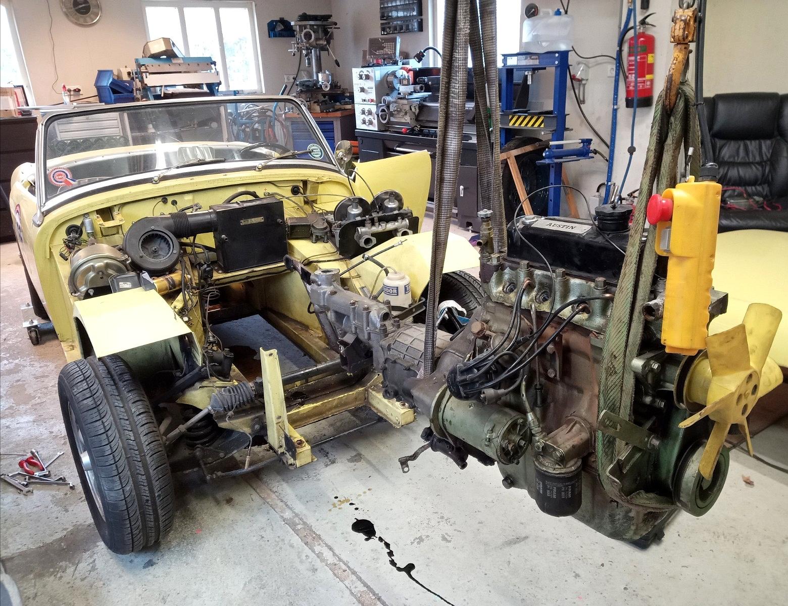 Full Engine Rebuild for 1959 Austin Healey Bugeye (Frogeye)