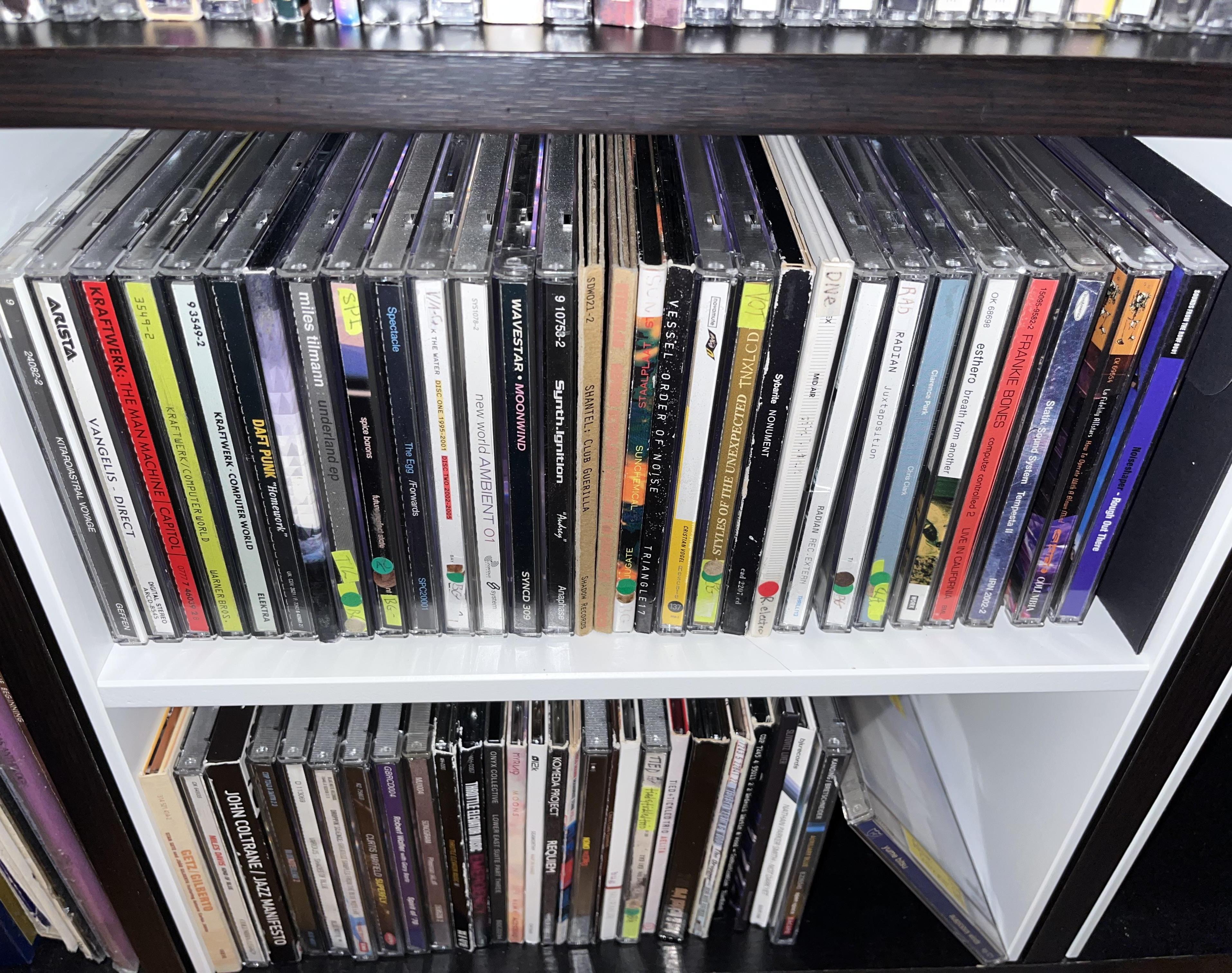 IKEA Kallax Shelf Insert CD Backstop Using Self-Stick Weatherseal