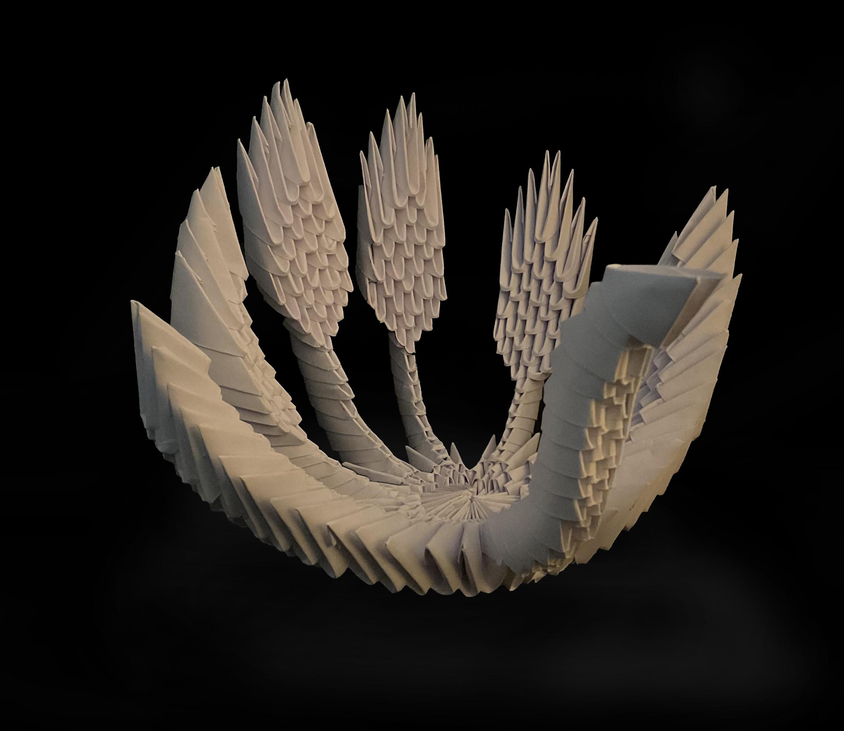 My First Instructable! 3D Origami Swan