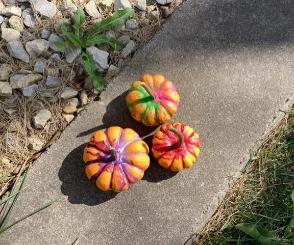 Melted Crayon Pumpkin
