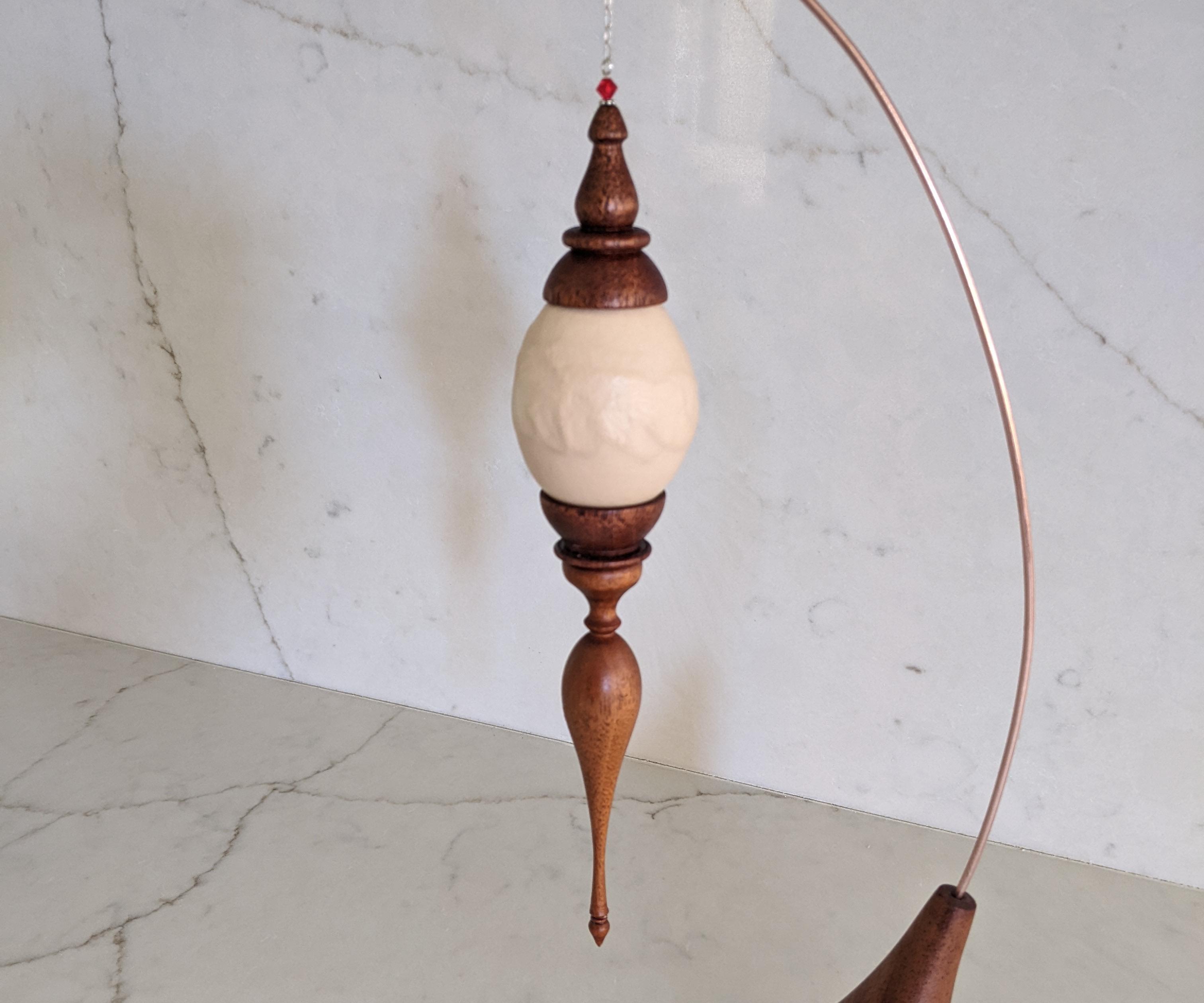 Yolk-Art an Eggtraordinary Finial Ornament - Eggagement Gift