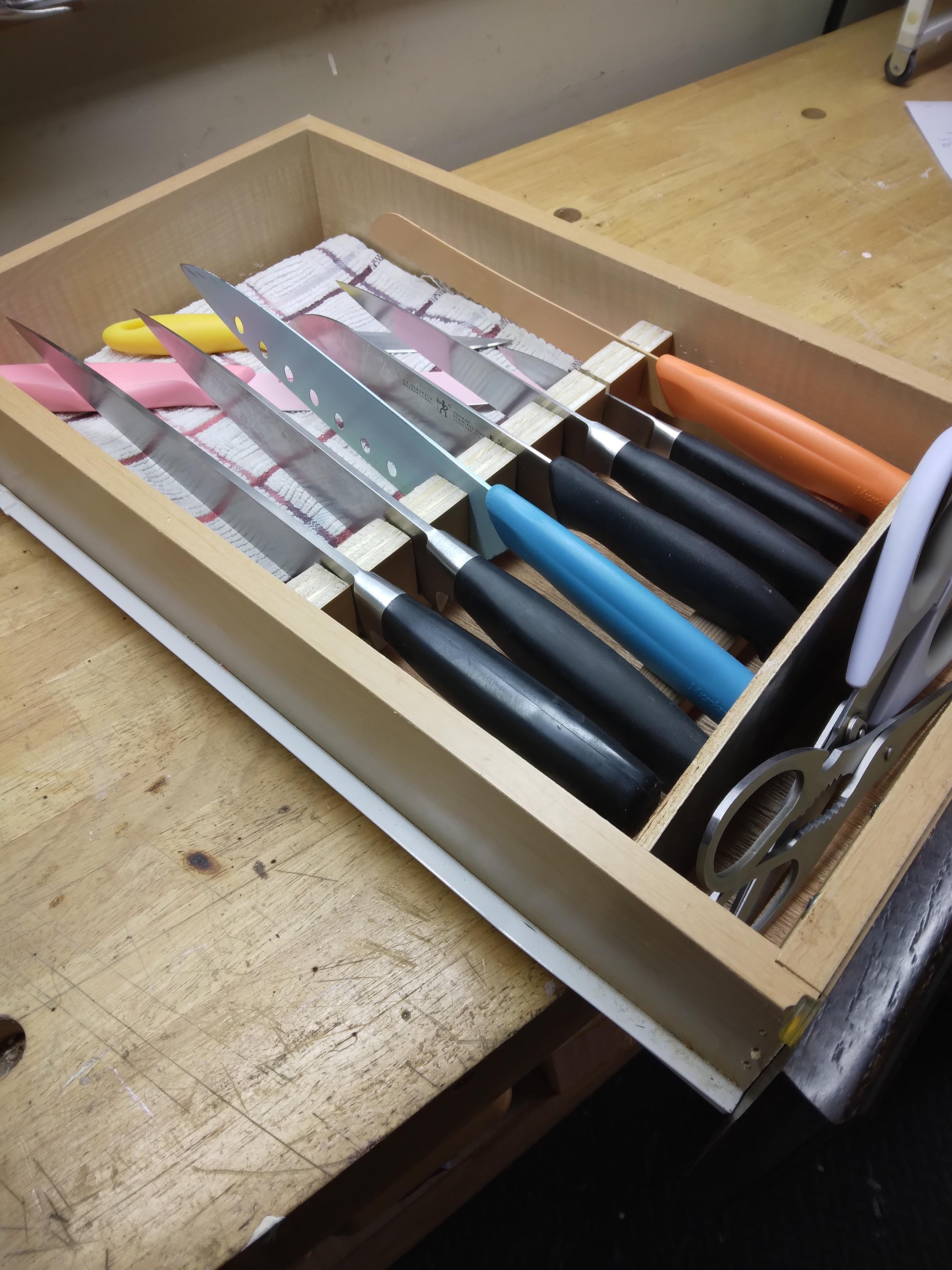 Knife Storage Drawer Insert