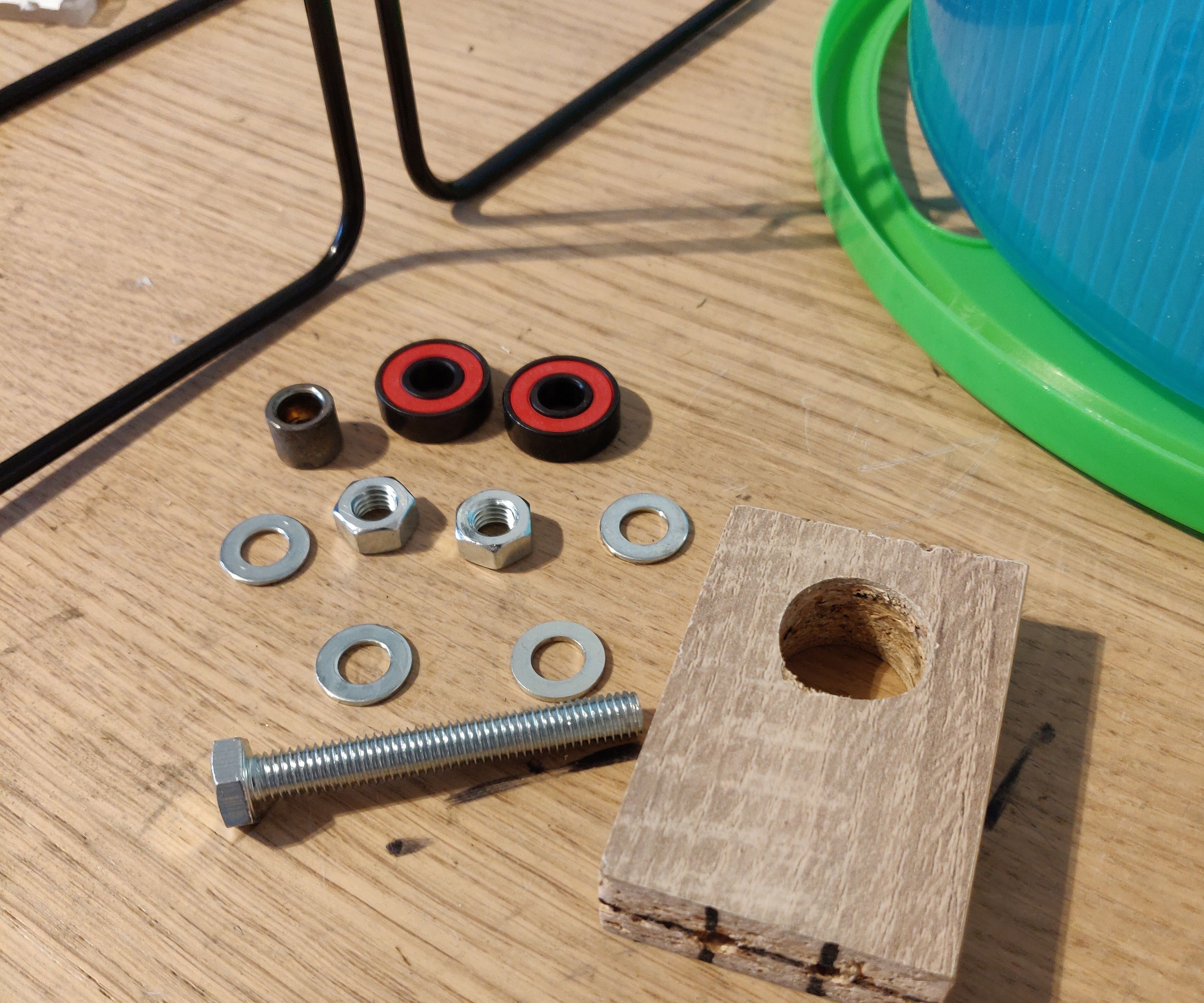 DIY Silent Hamster Wheel Using Skateboard Bearings