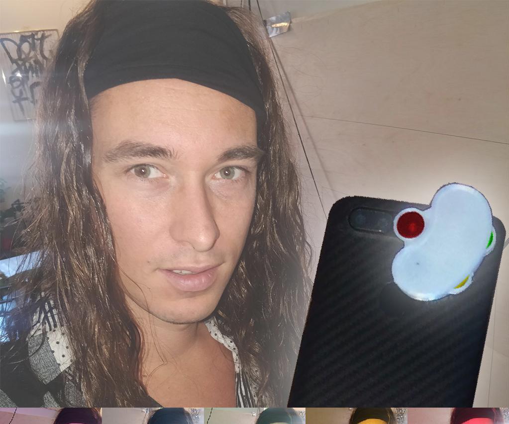 Flashlight filter smartphone