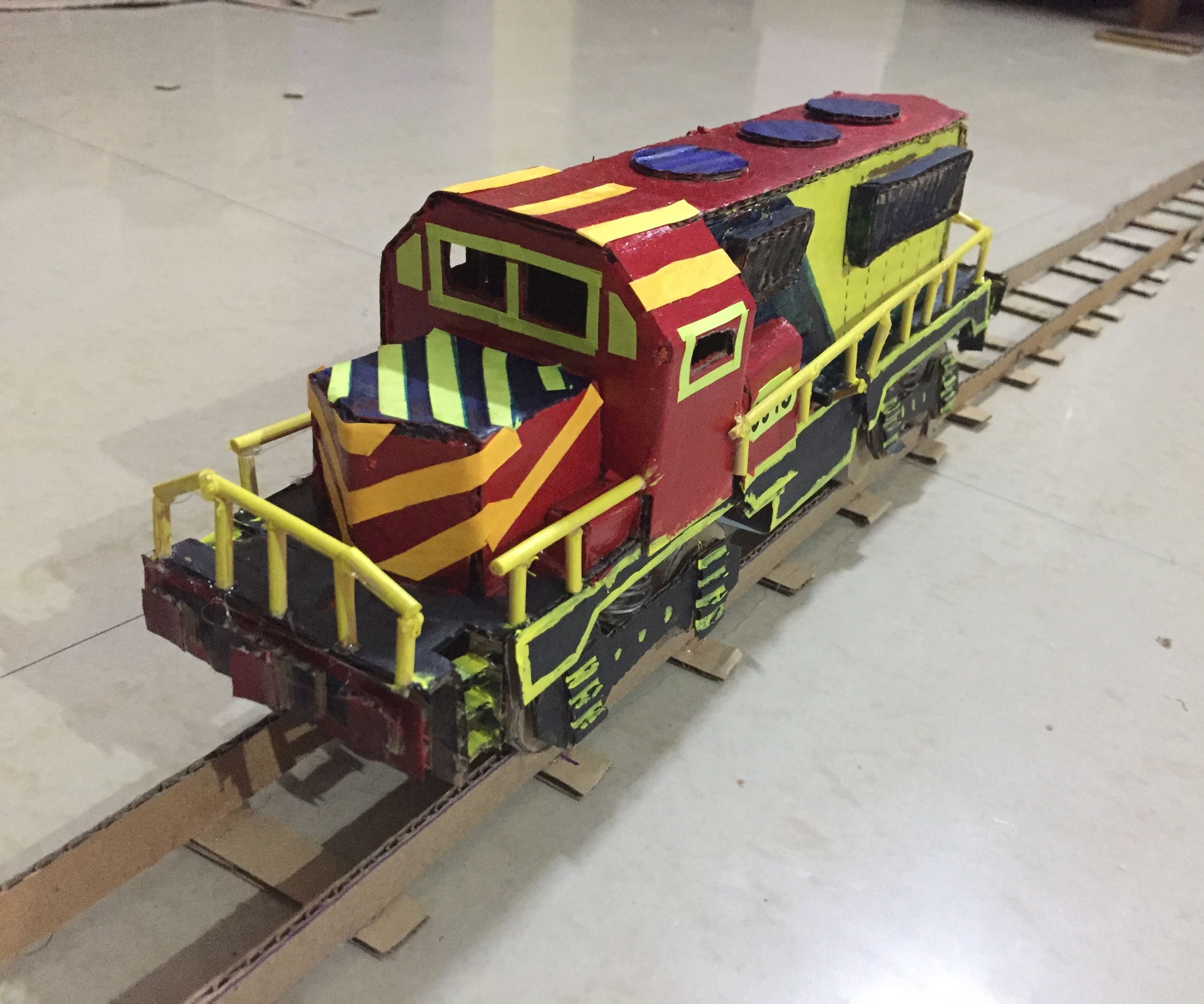 DIY Cardboard Train Engine 