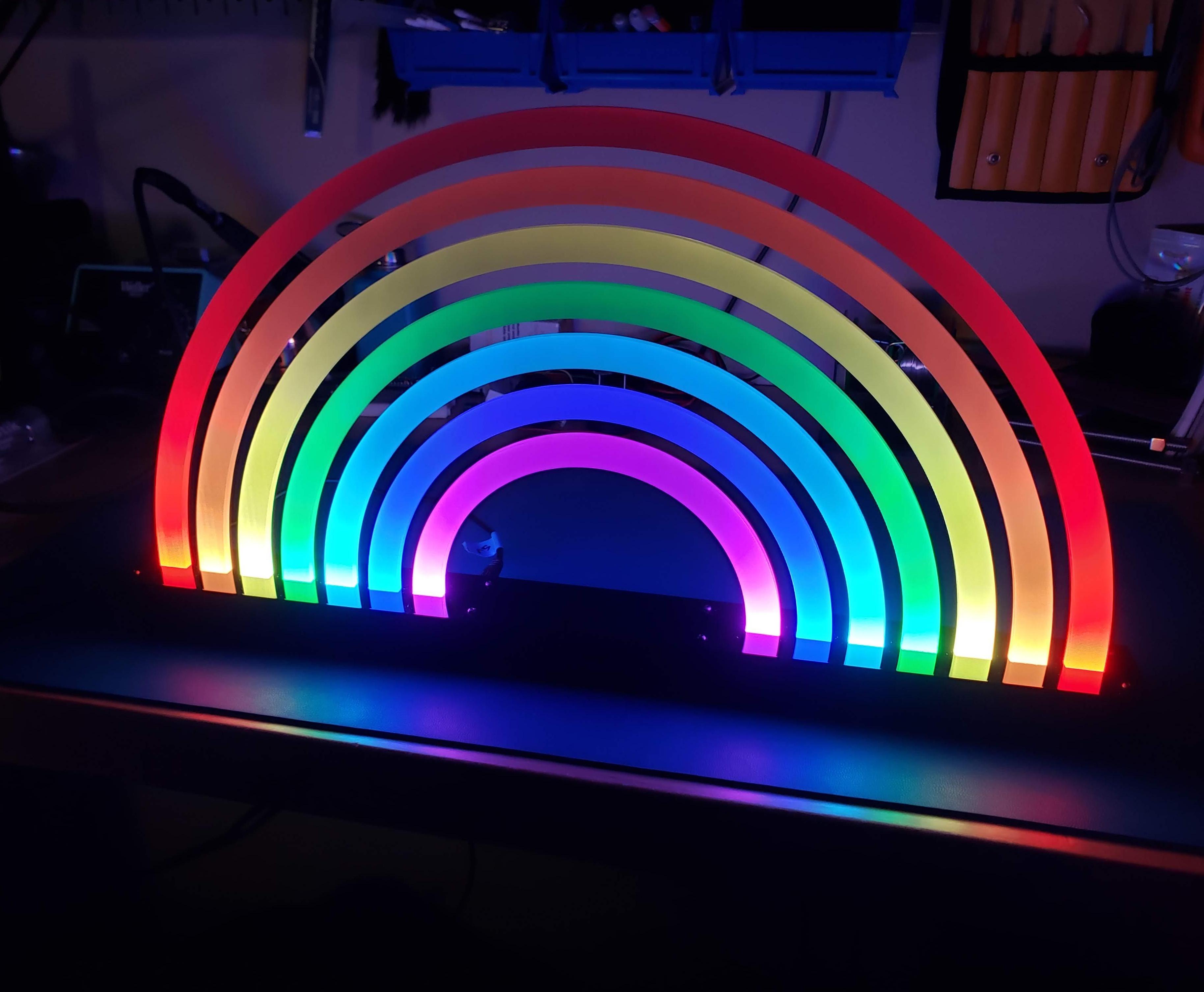 Make an Acrylic Rainbow Light
