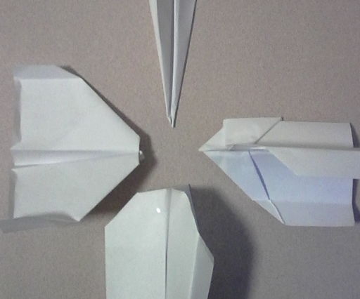 Four Paper Airplanes