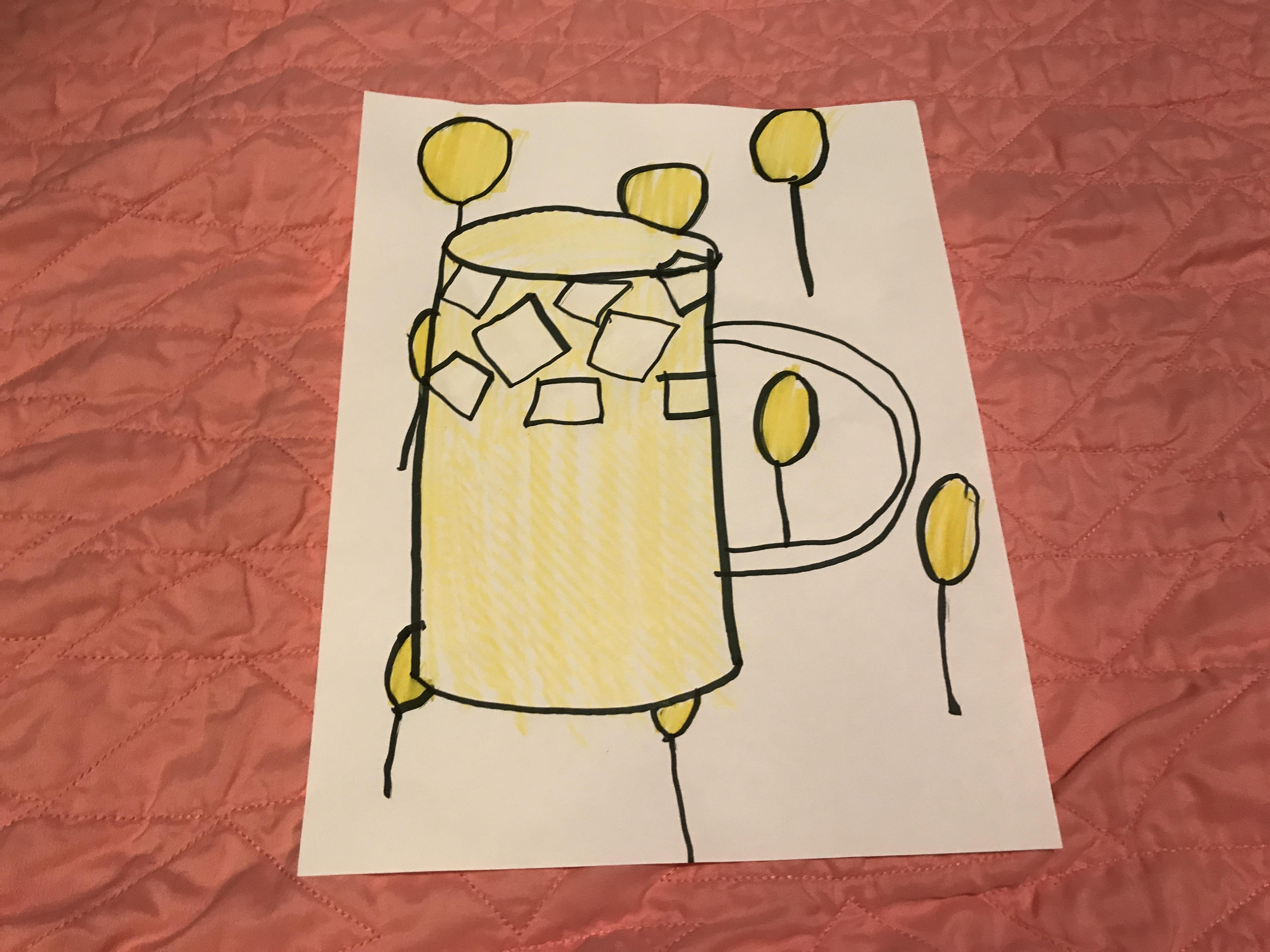 DIY Easy Lemonade Drawing