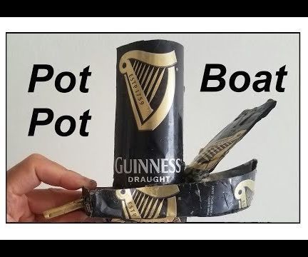 Guinness Pot Pot Putt Putt Steam Candle Boat 
