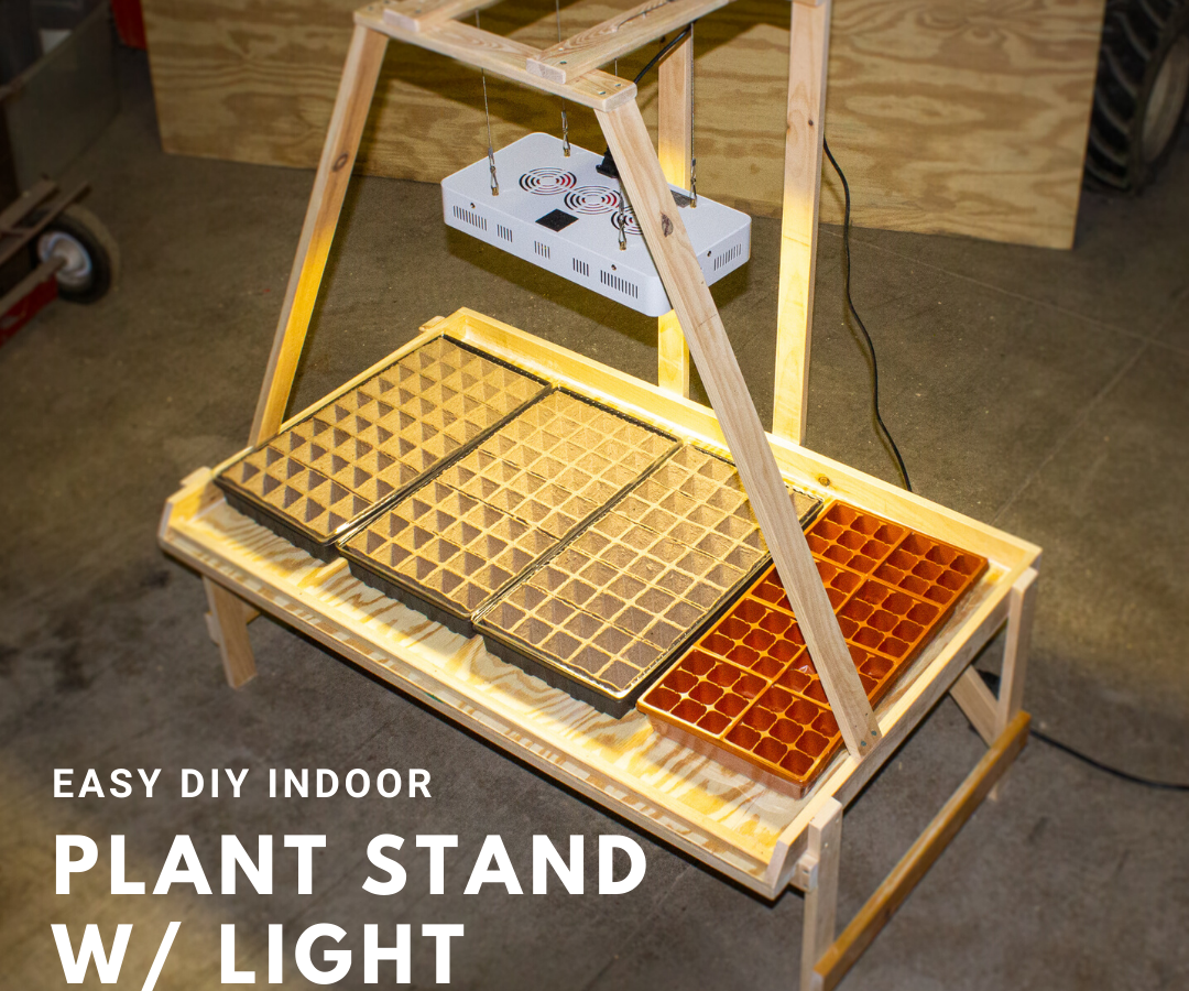 Easy DIY Indoor Plant Stand With Light 