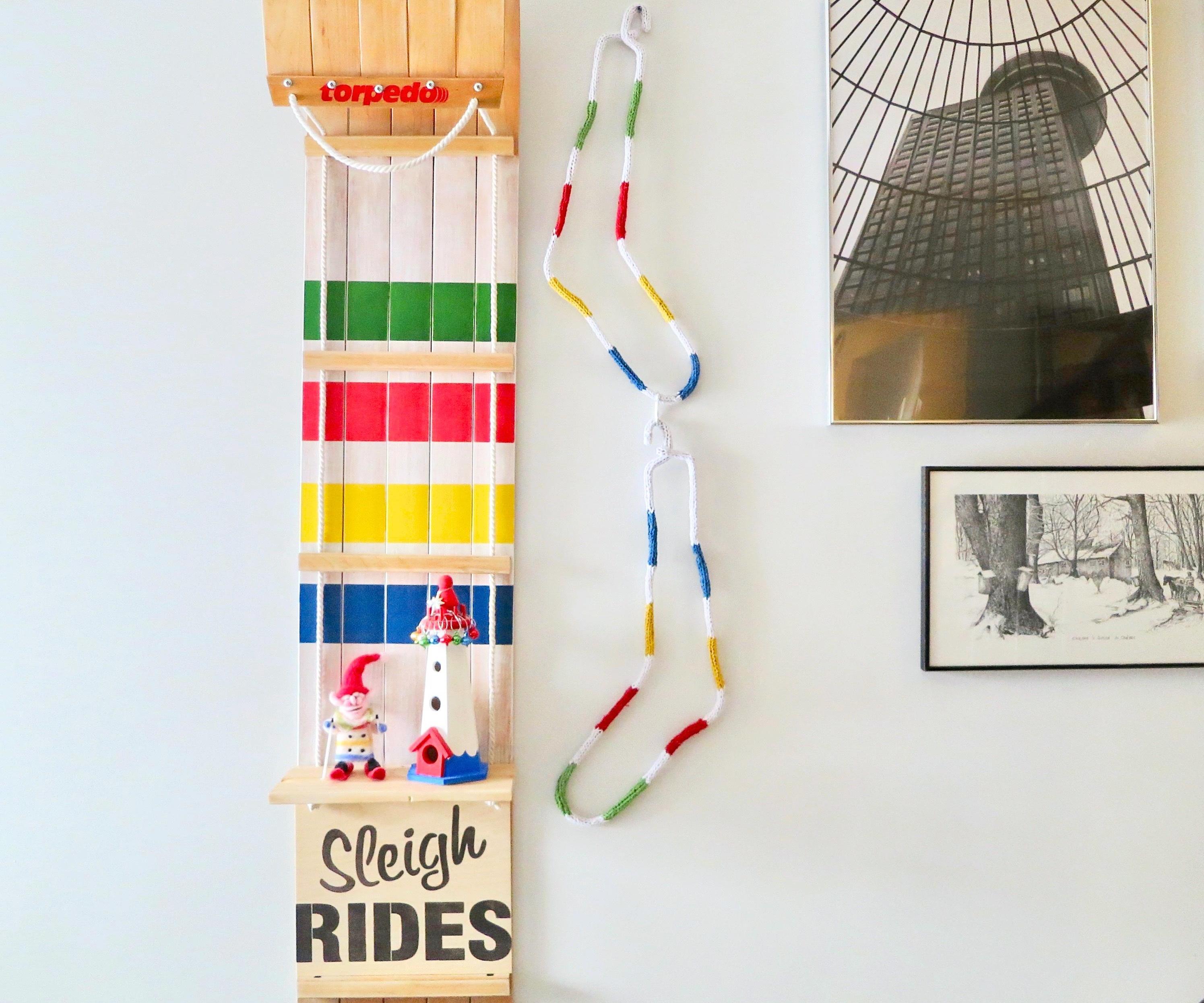 Upcycle a Toboggan Into Cheerful Xmas Decor!
